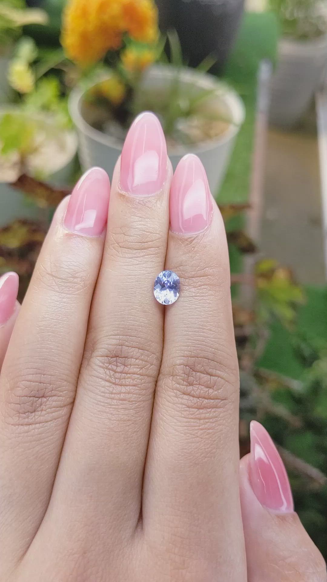 1.19 Ct. Blue Sapphire from Ceylon (Sri Lanka) Size Video