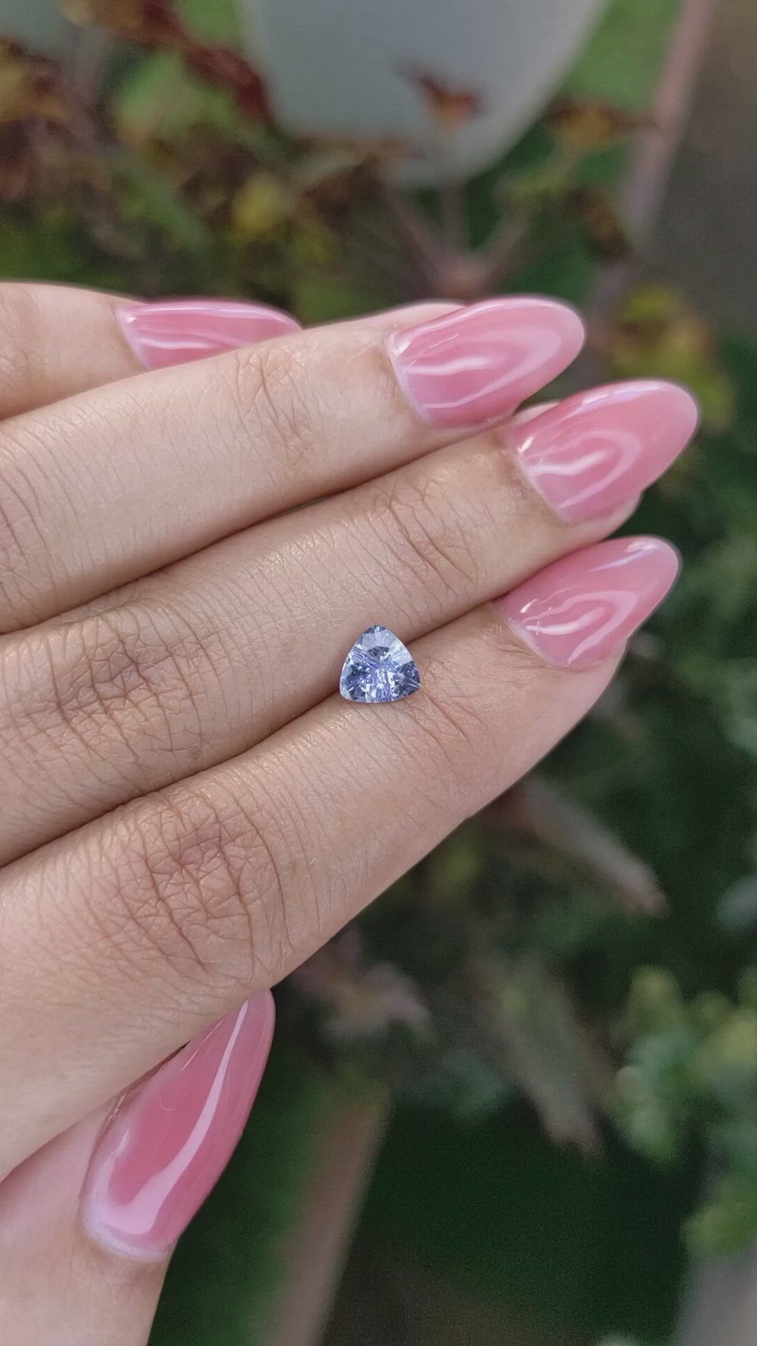 0.81 Ct. Blue Sapphire from Ceylon (Sri Lanka) Size Video