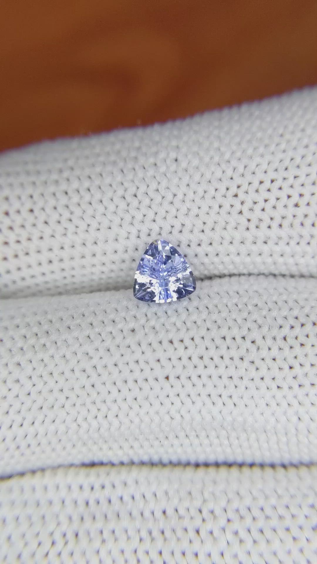 0.81 Ct. Blue Sapphire from Ceylon (Sri Lanka) Size Video