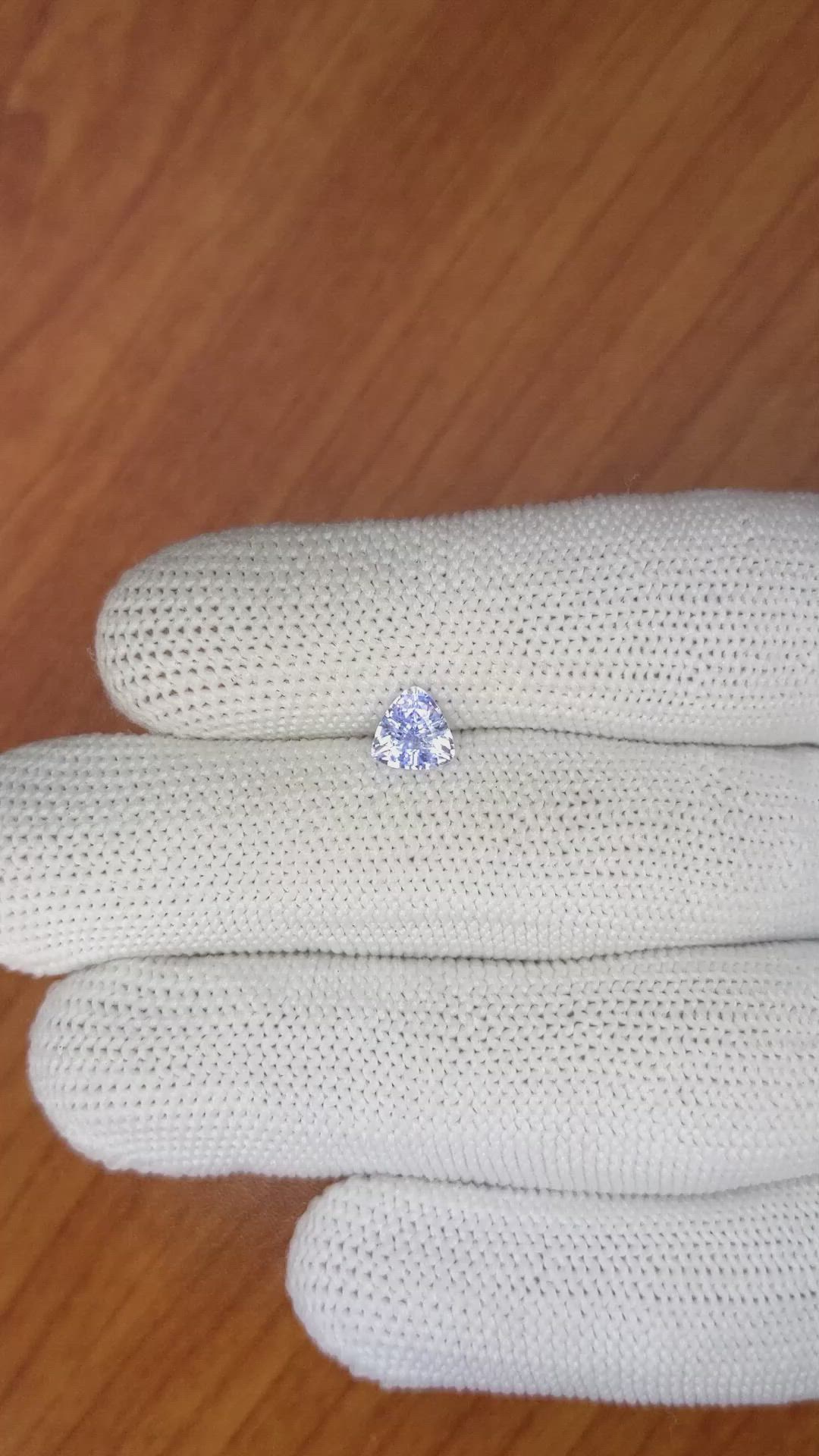 0.81 Ct. Blue Sapphire from Ceylon (Sri Lanka) Size Video