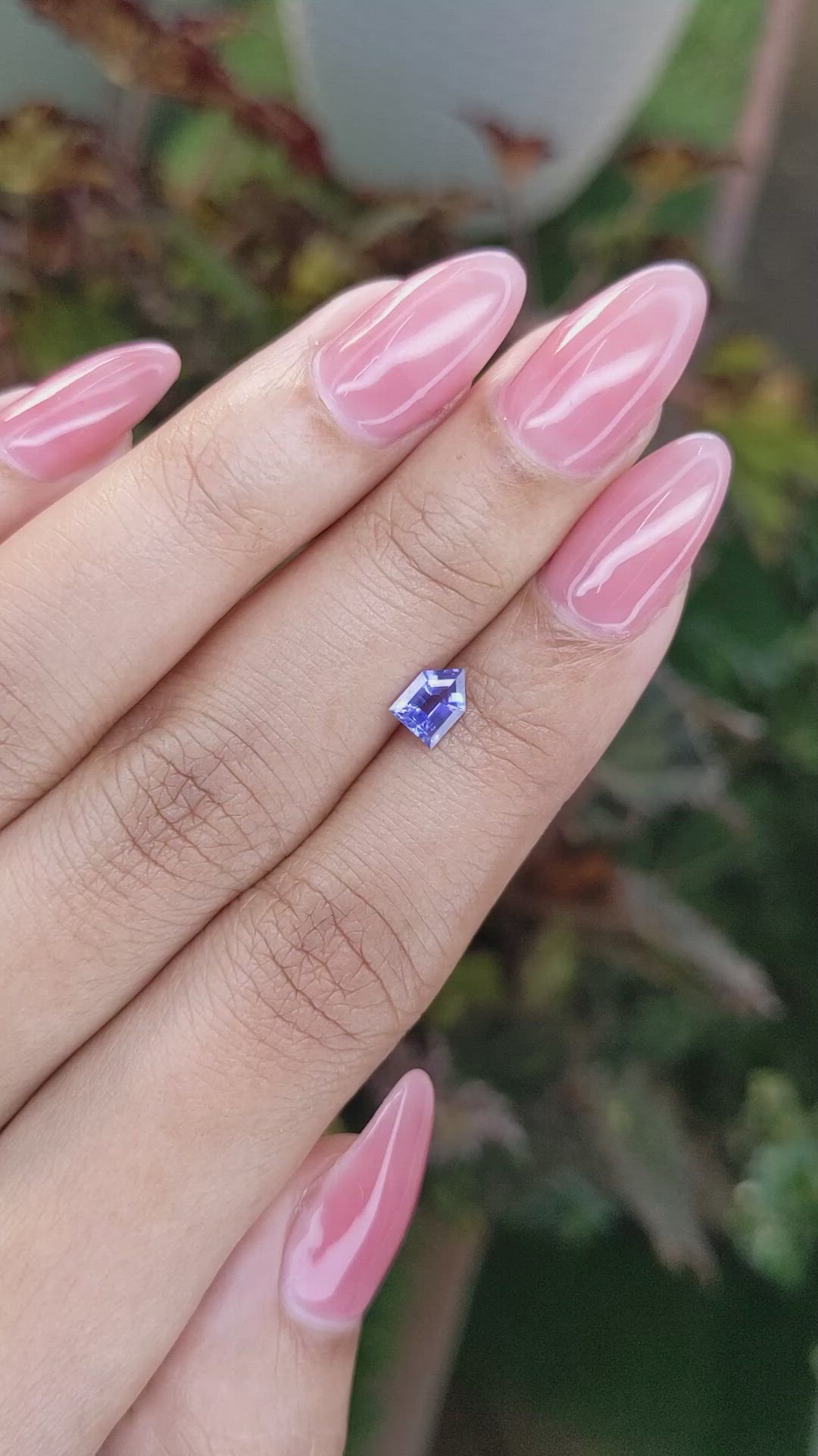 0.60 Ct. Blue Sapphire from Ceylon (Sri Lanka) Size Video