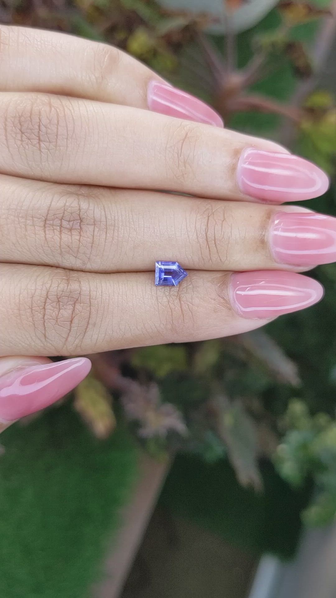 0.60 Ct. Blue Sapphire from Ceylon (Sri Lanka) Size Video