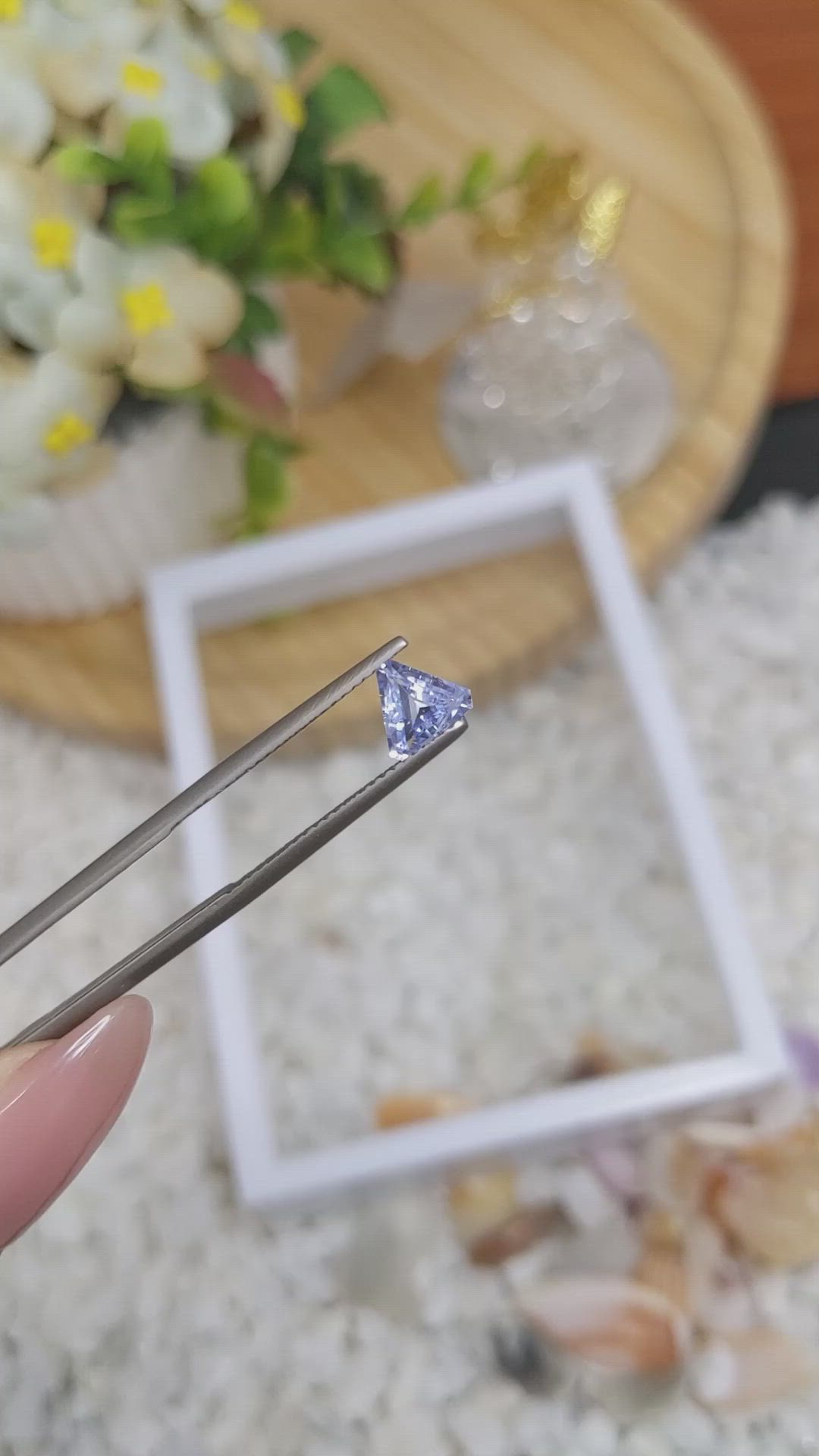 0.89 Ct. Blue Sapphire from Ceylon (Sri Lanka) Size Video