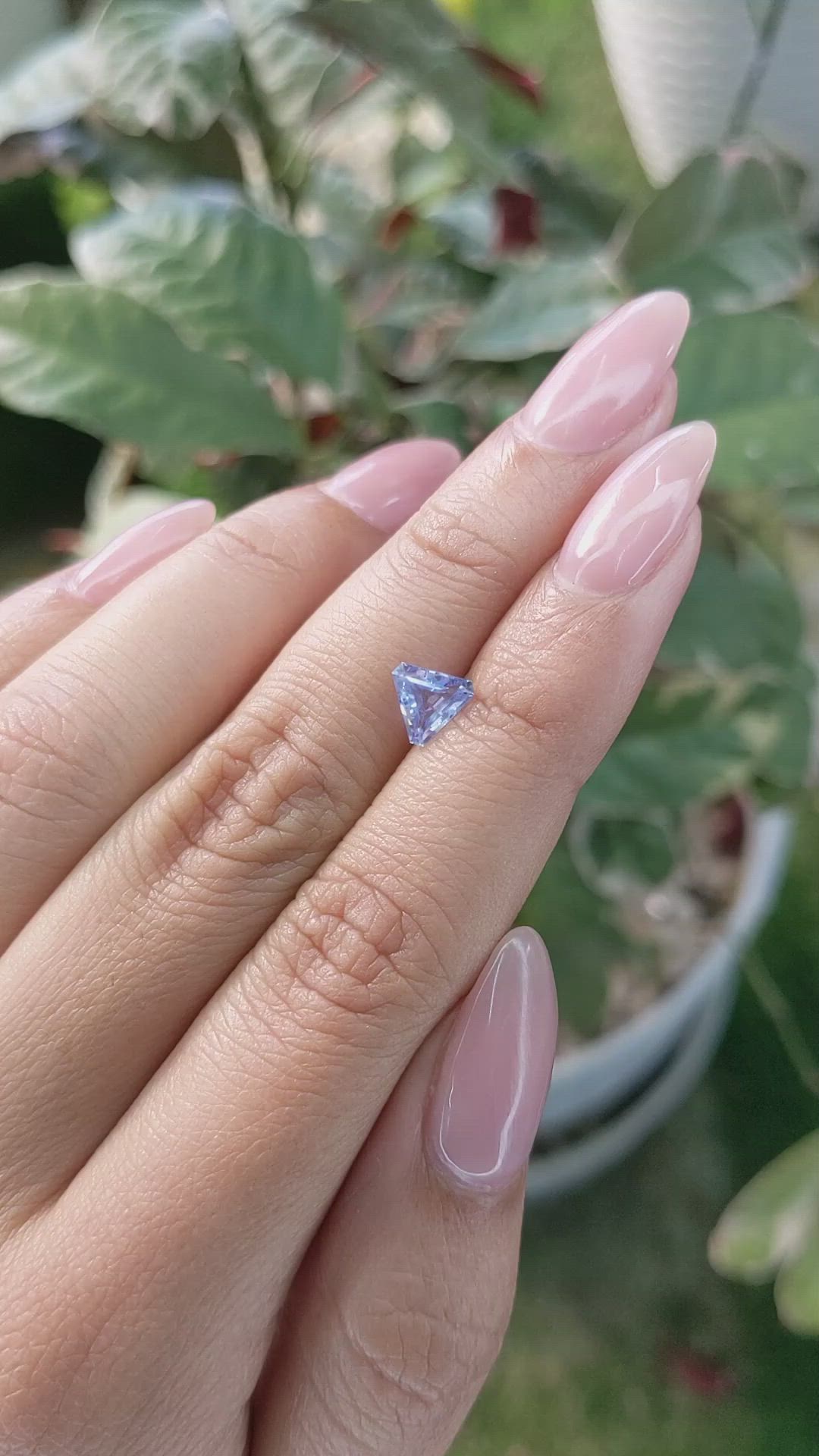 0.89 Ct. Blue Sapphire from Ceylon (Sri Lanka) Size Video