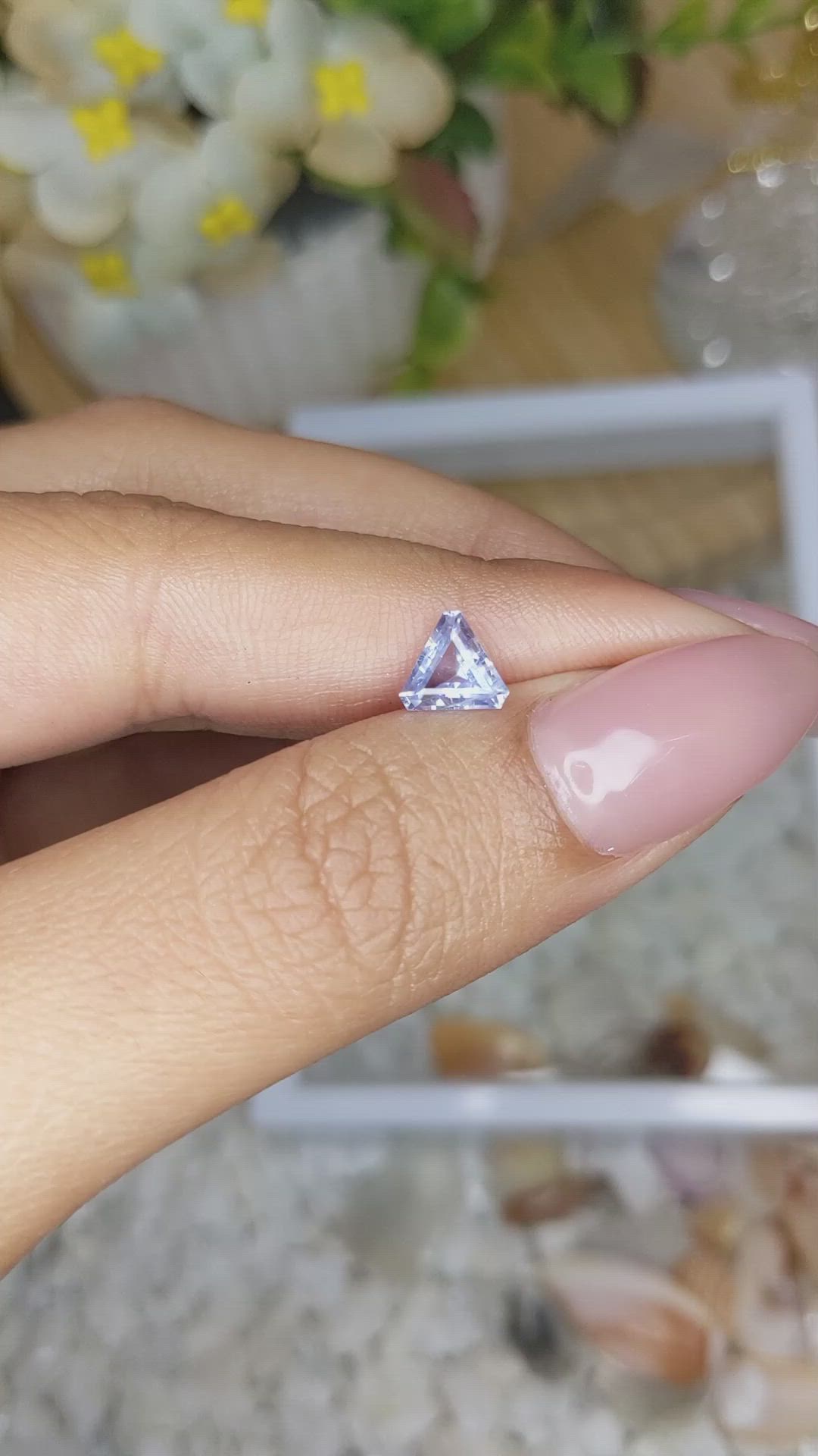 0.89 Ct. Blue Sapphire from Ceylon (Sri Lanka) Size Video