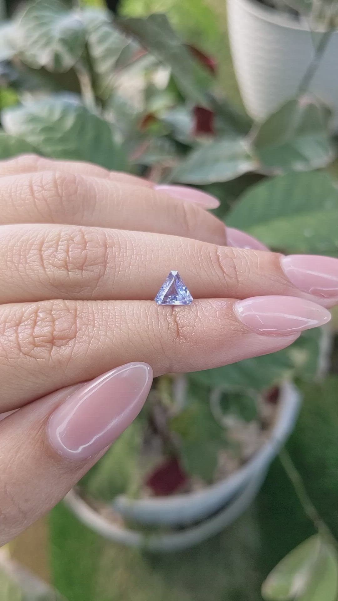 0.89 Ct. Blue Sapphire from Ceylon (Sri Lanka) Size Video