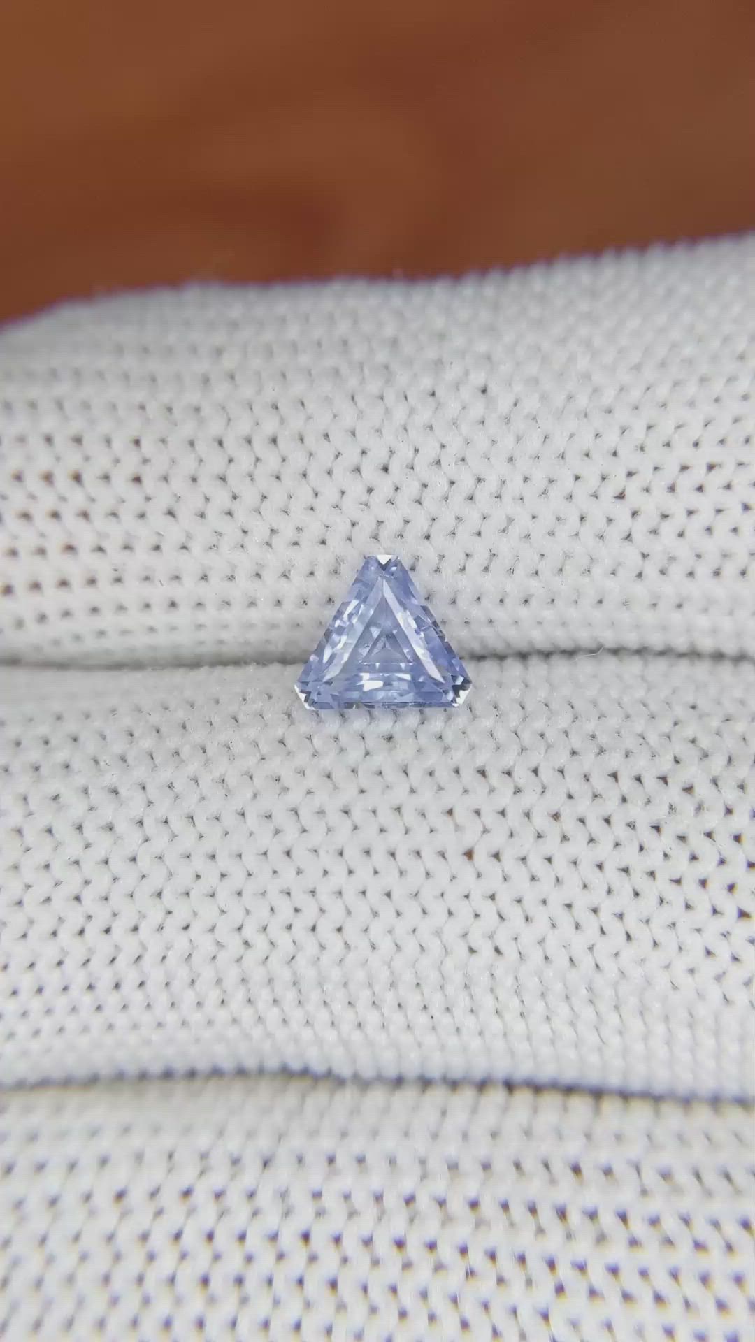 0.89 Ct. Blue Sapphire from Ceylon (Sri Lanka) Size Video