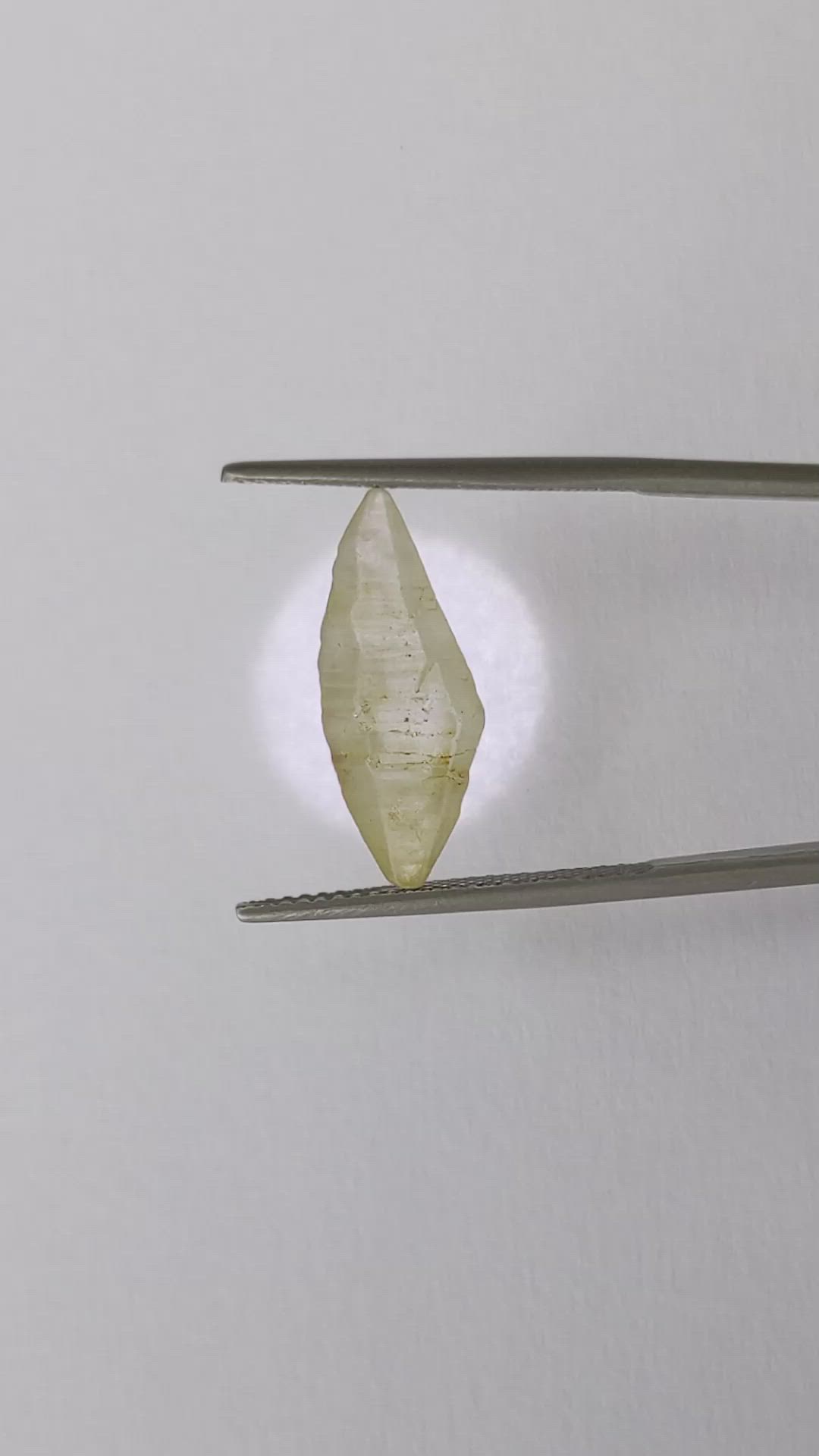 7.37 Ct. Yellow Rough Sapphire from Ceylon (Sri Lanka) Size Video