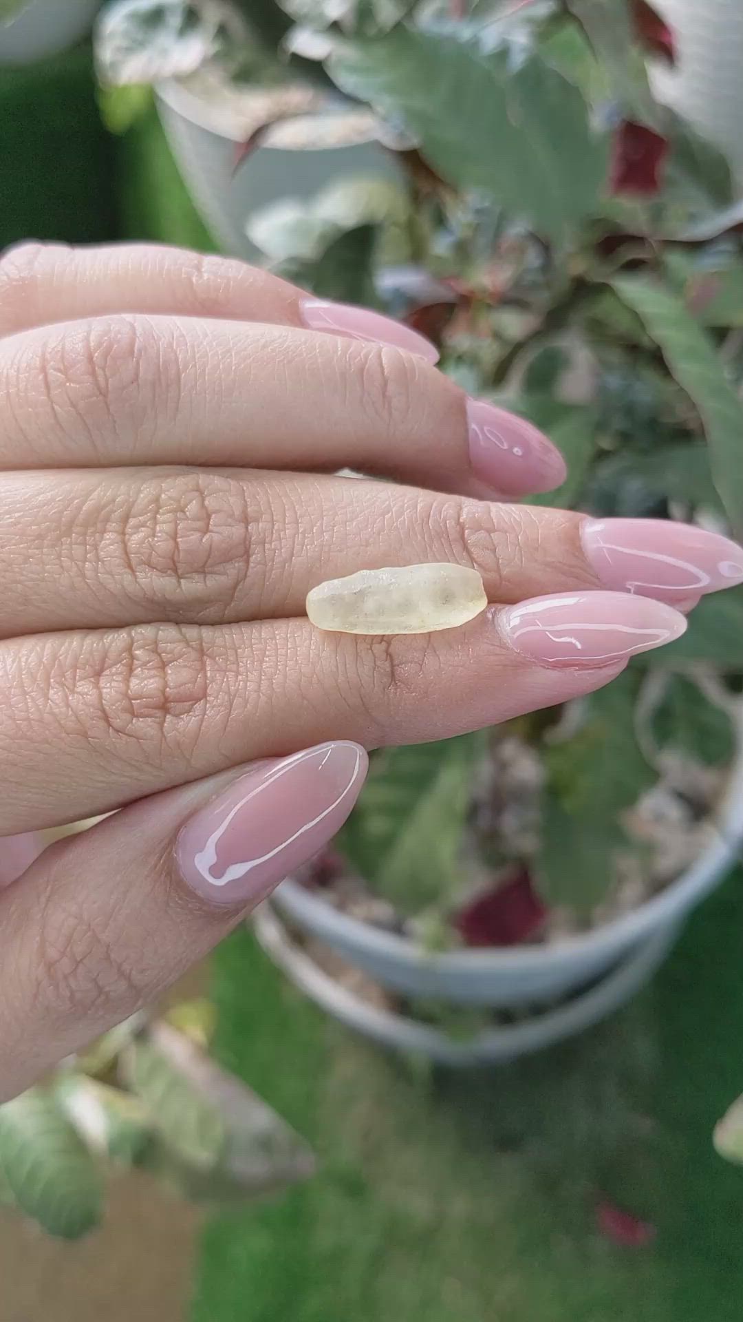 5.95 Ct. Yellow Sapphire Crystal from Ceylon (Sri Lanka) Size Video