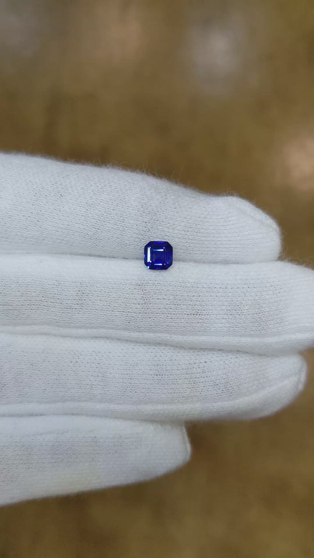 0.85 Ct. Blue Sapphire from Ceylon (Sri Lanka) Size Video