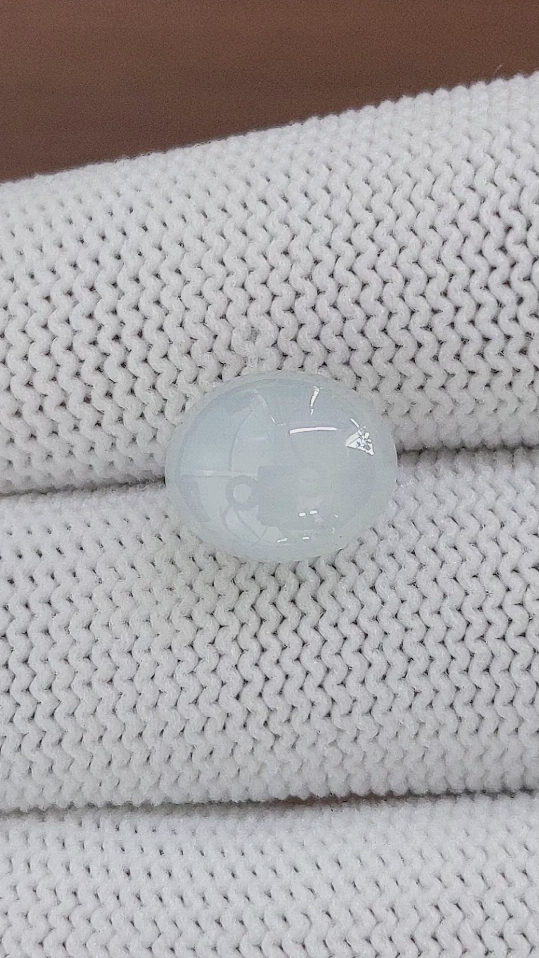 9.49 Ct. White Star Sapphire from Ceylon (Sri Lanka) Size Video