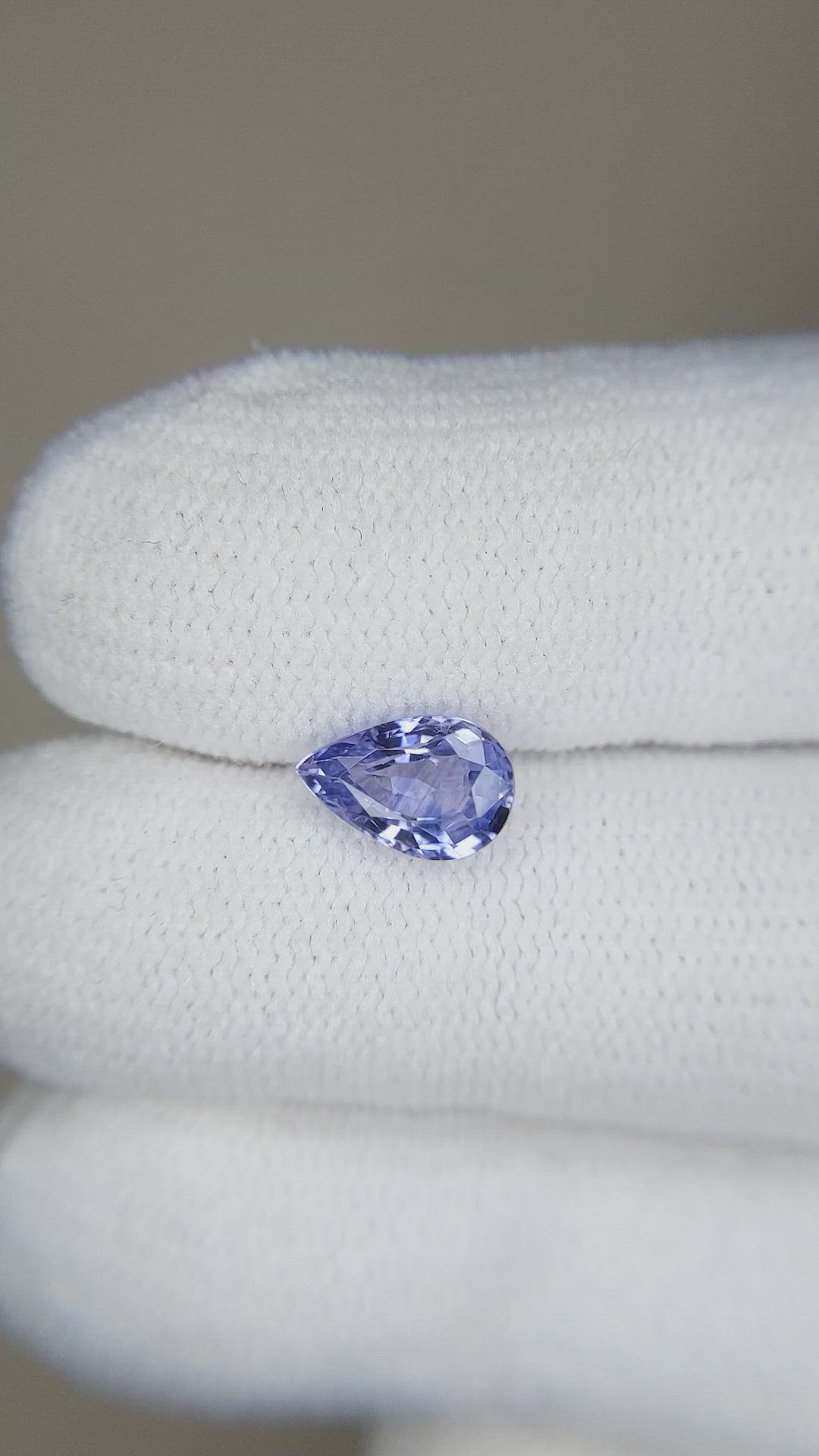 1.11 Ct. Blue Sapphire from Ceylon (Sri Lanka) Size Video
