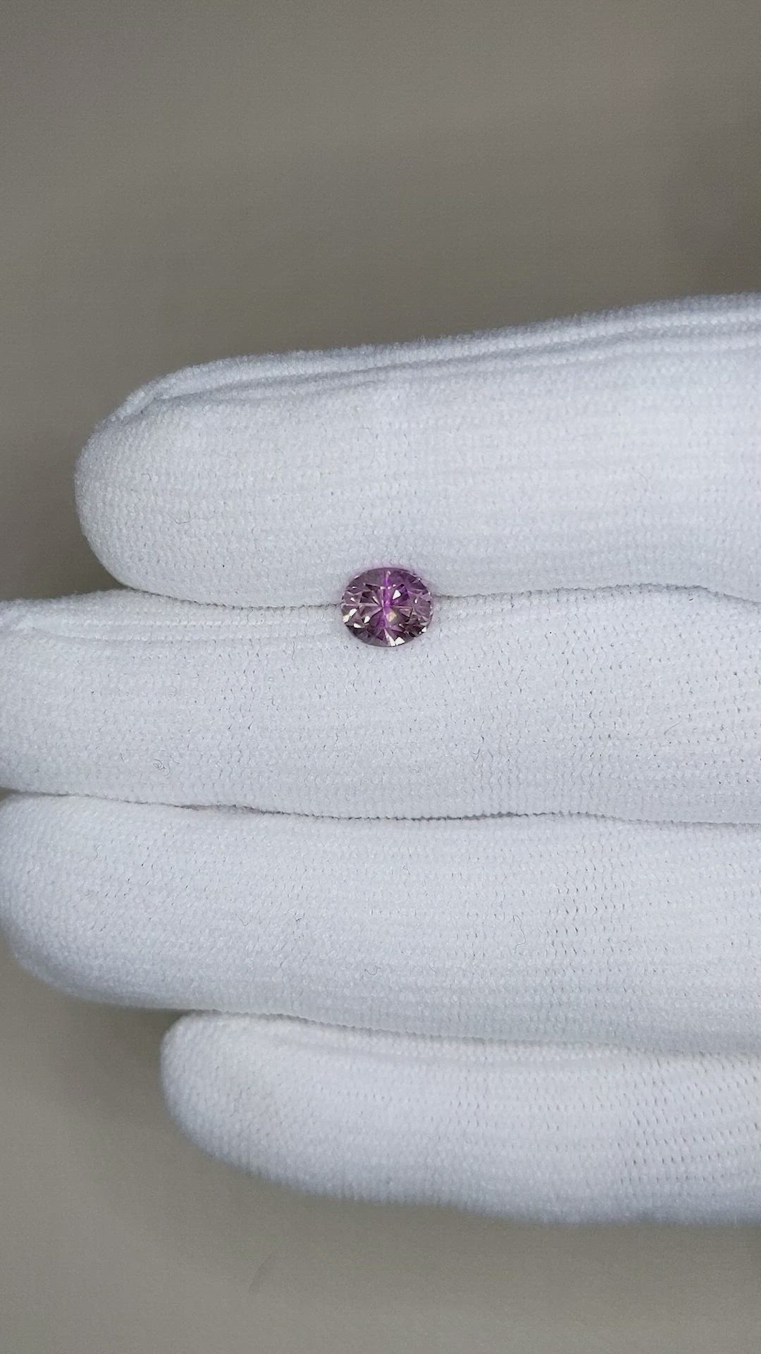 1.22 Ct. Purple Sapphire from Ceylon (Sri Lanka) Size Video