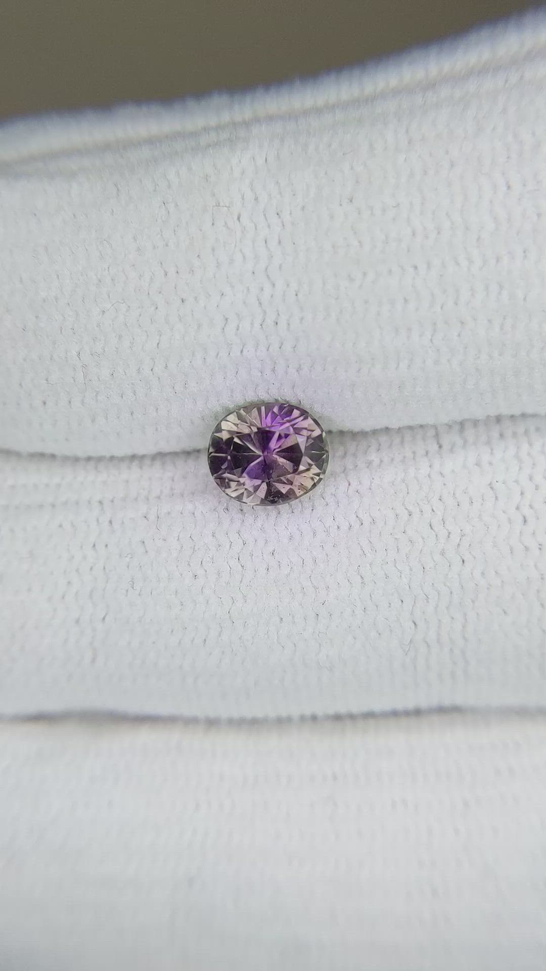 1.22 Ct. Purple Sapphire from Ceylon (Sri Lanka) Size Video