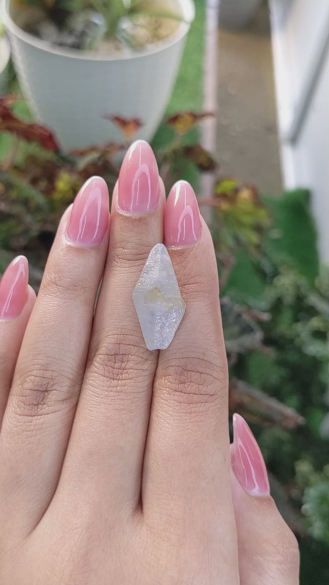 16.84 Ct. Blue Rough Sapphire Crystal from Ceylon (Sri Lanka) Size Video