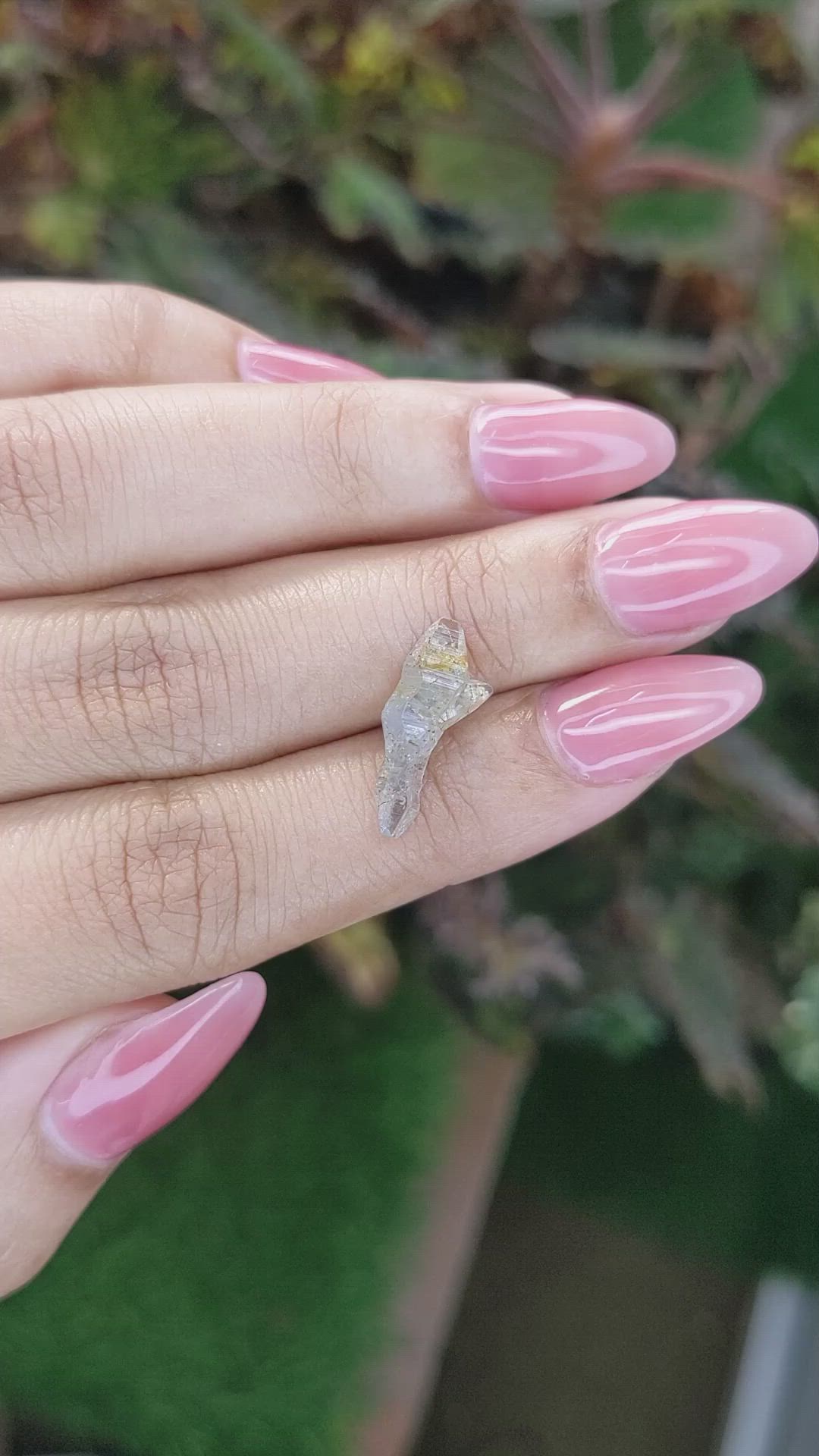 3.08 Ct. Blue Rough Sapphire Crystal from Ceylon (Sri Lanka) Size Video