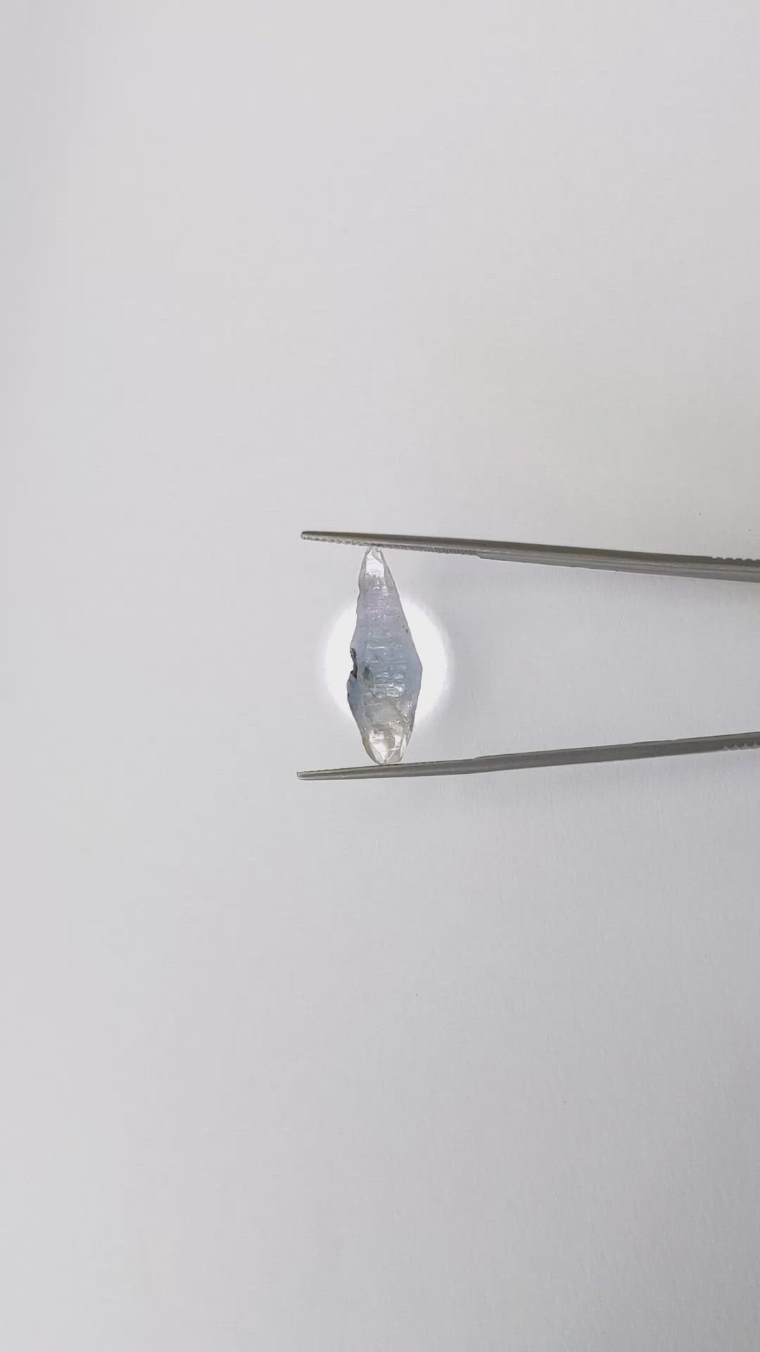 10.93 Ct. Blue Sapphire Crystal from Ceylon (Sri Lanka) Size Video