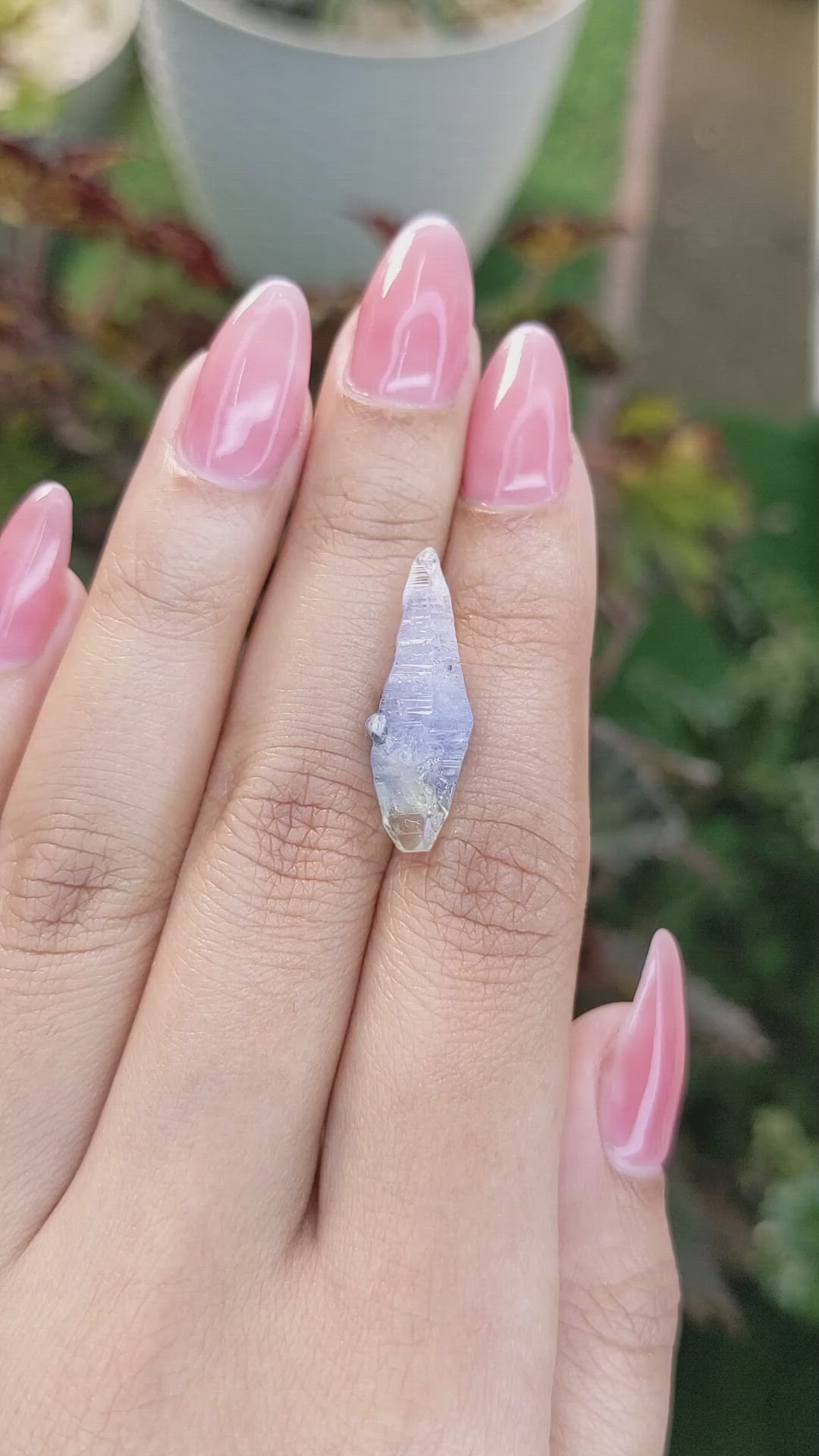 10.93 Ct. Blue Sapphire Crystal from Ceylon (Sri Lanka) Size Video