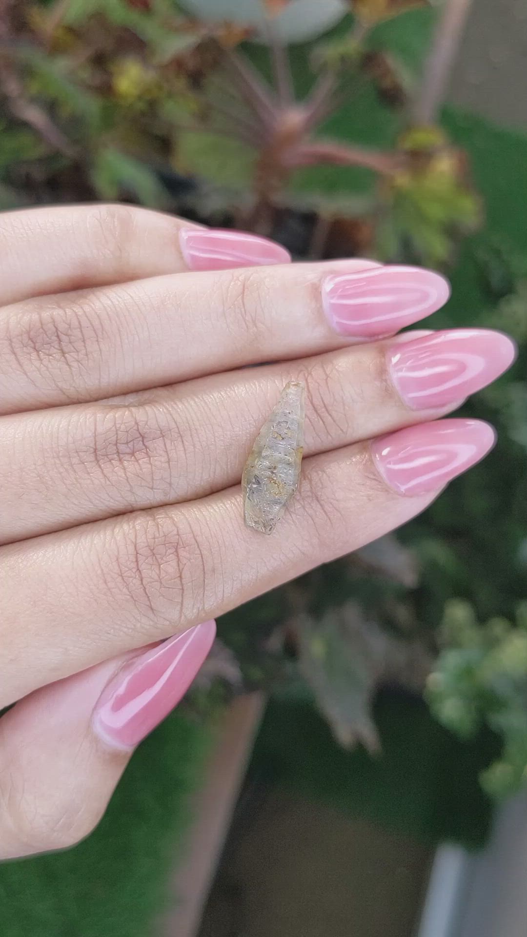 6.96 Ct. Multi Color Rough Sapphire Crystal from Ceylon (Sri Lanka) Size Video