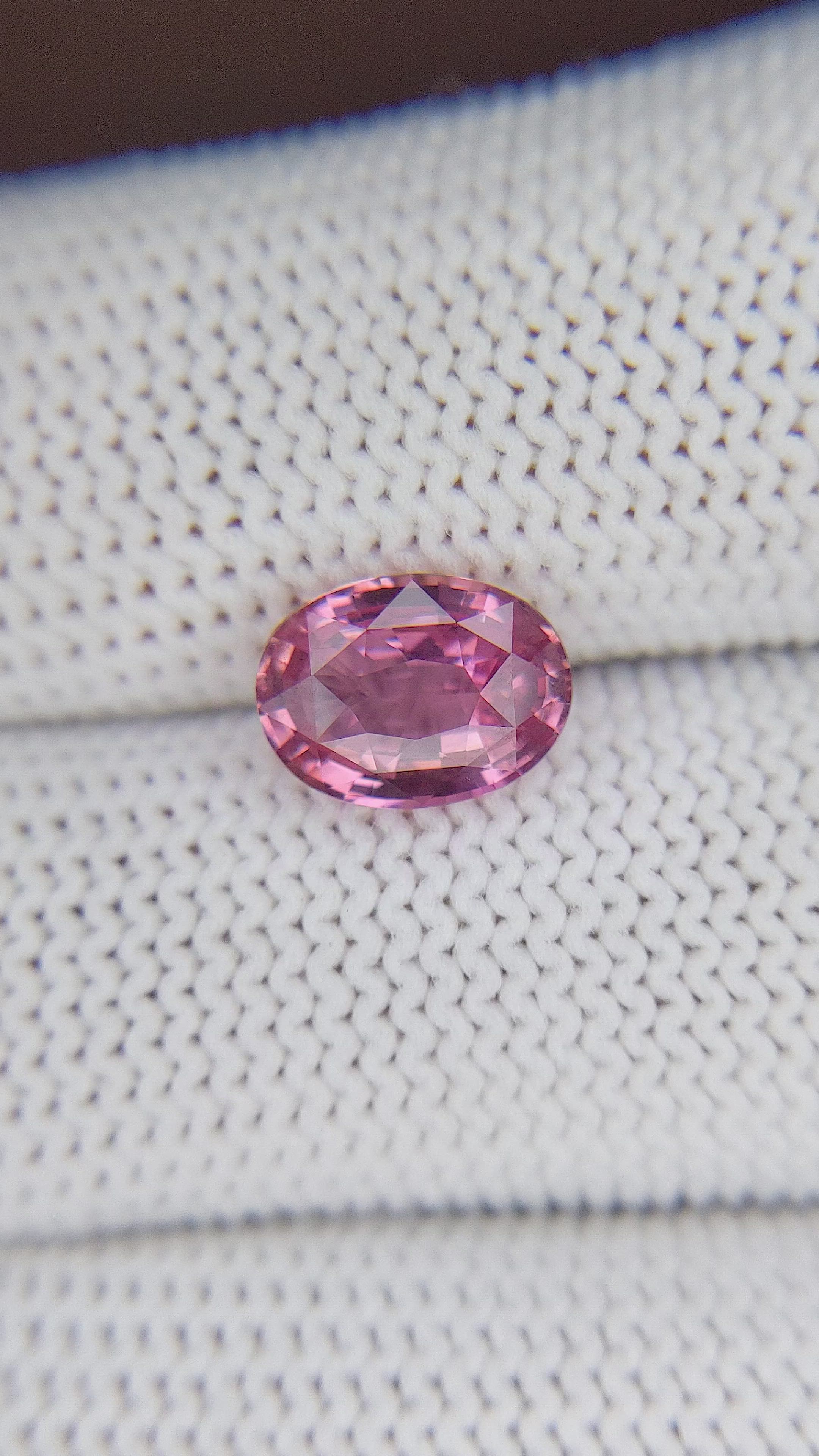 2.55 Ct. Pink Sapphire from Ceylon (Sri Lanka) Size Video