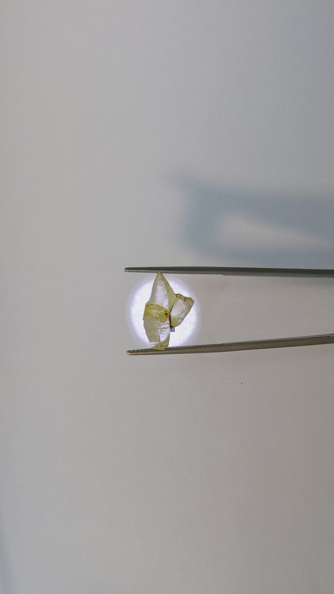 6.70 Ct. Yellow Rough Sapphire from Ceylon (Sri Lanka) Size Video