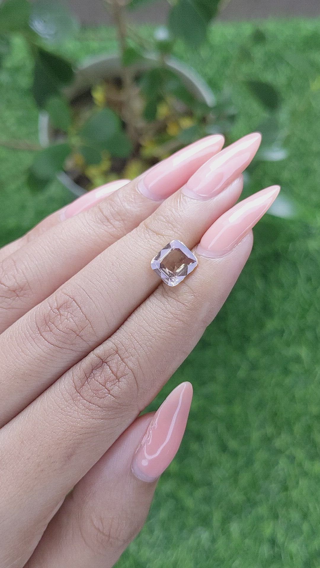 2.60 Ct. Pinkish Brown Sapphire from Ceylon (Sri Lanka) Size Video