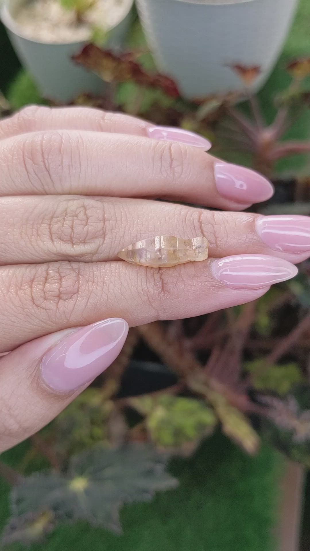 6.58 Ct. Yellowish Brown Rough Sapphire from Ceylon (Sri Lanka) Size Video