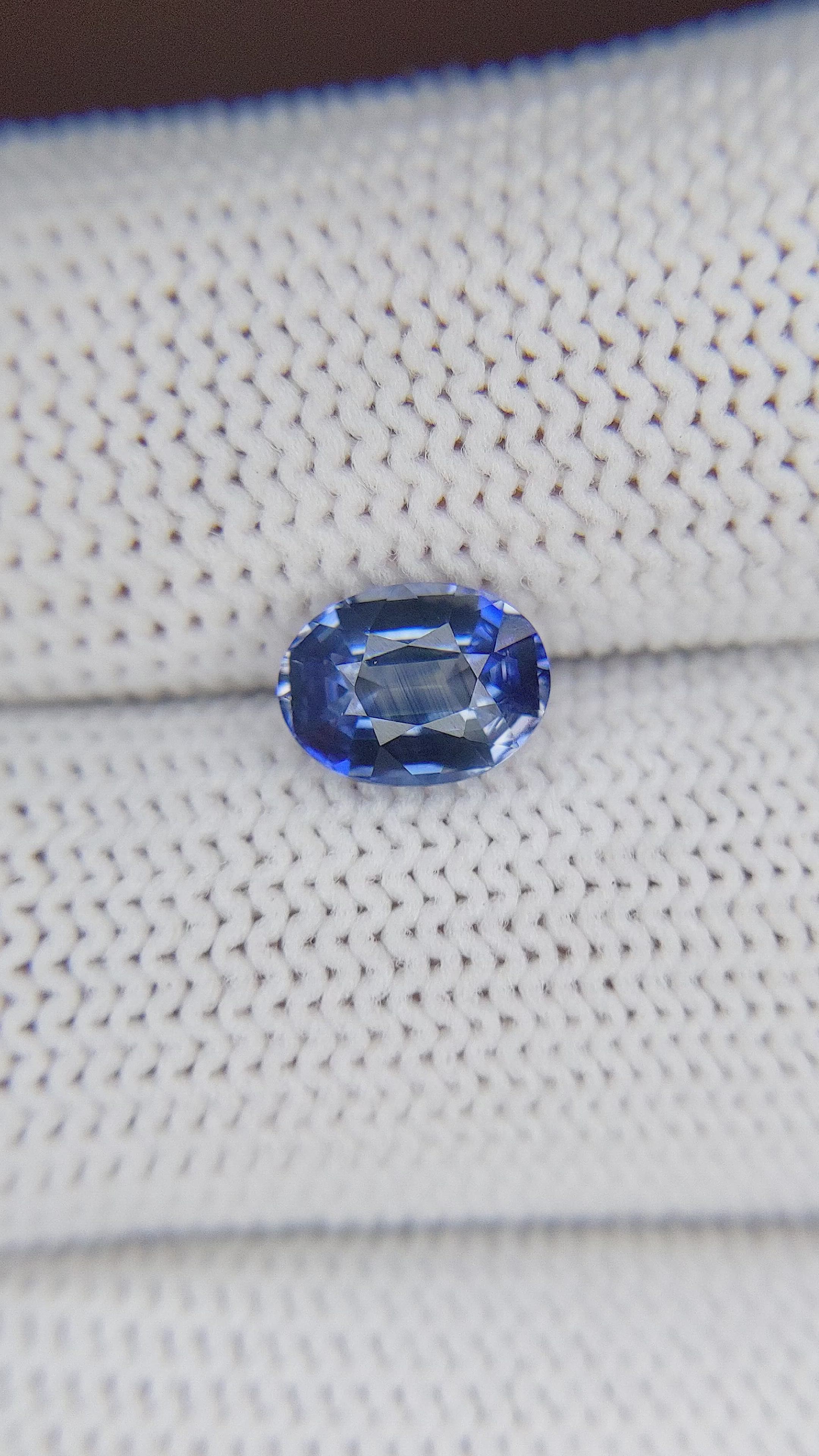 1.83 Ct. Greyish Blue Sapphire from Ceylon (Sri Lanka) Size Video