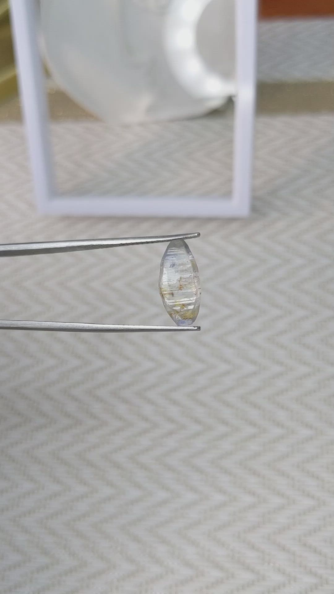 5.14 Ct. Blue Rough Sapphire from Ceylon (Sri Lanka) Size Video