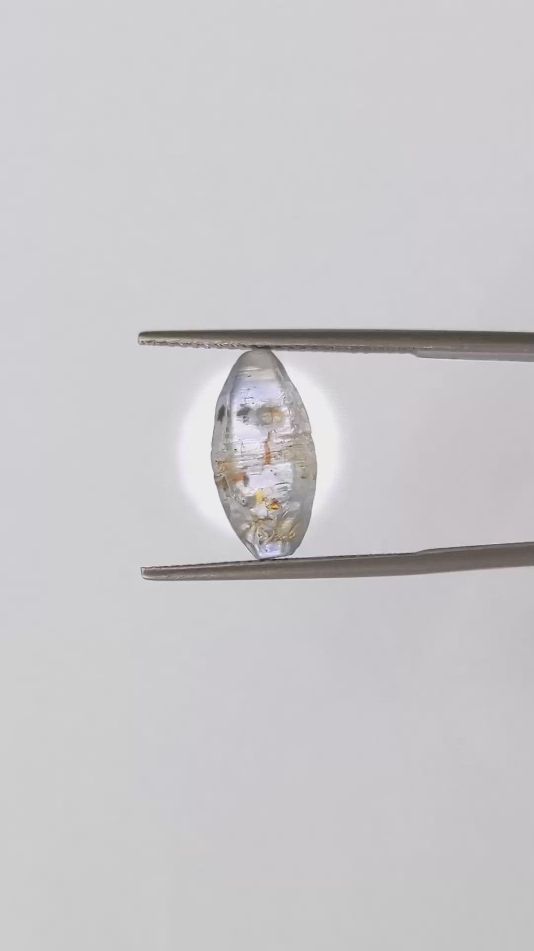 5.14 Ct. Blue Rough Sapphire from Ceylon (Sri Lanka) Size Video