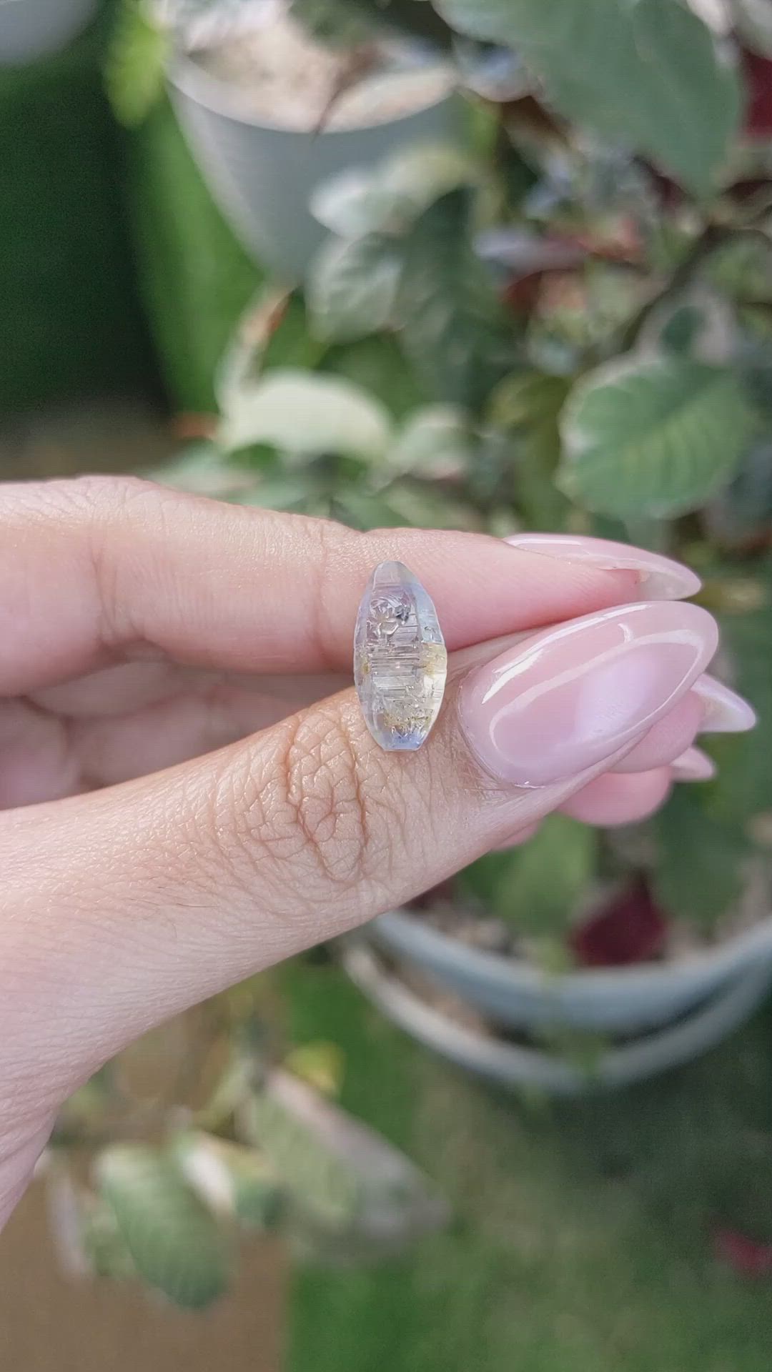 5.14 Ct. Blue Rough Sapphire from Ceylon (Sri Lanka) Size Video