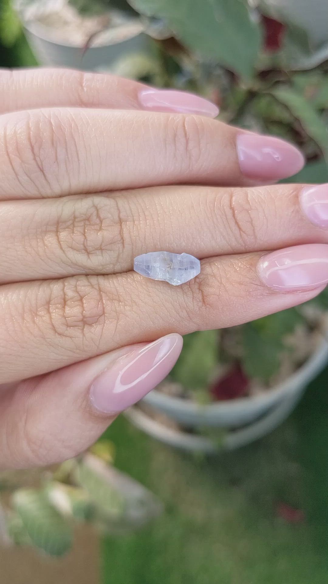 2.59 Ct. Blue Sapphire Crystal from Ceylon (Sri Lanka) Size Video