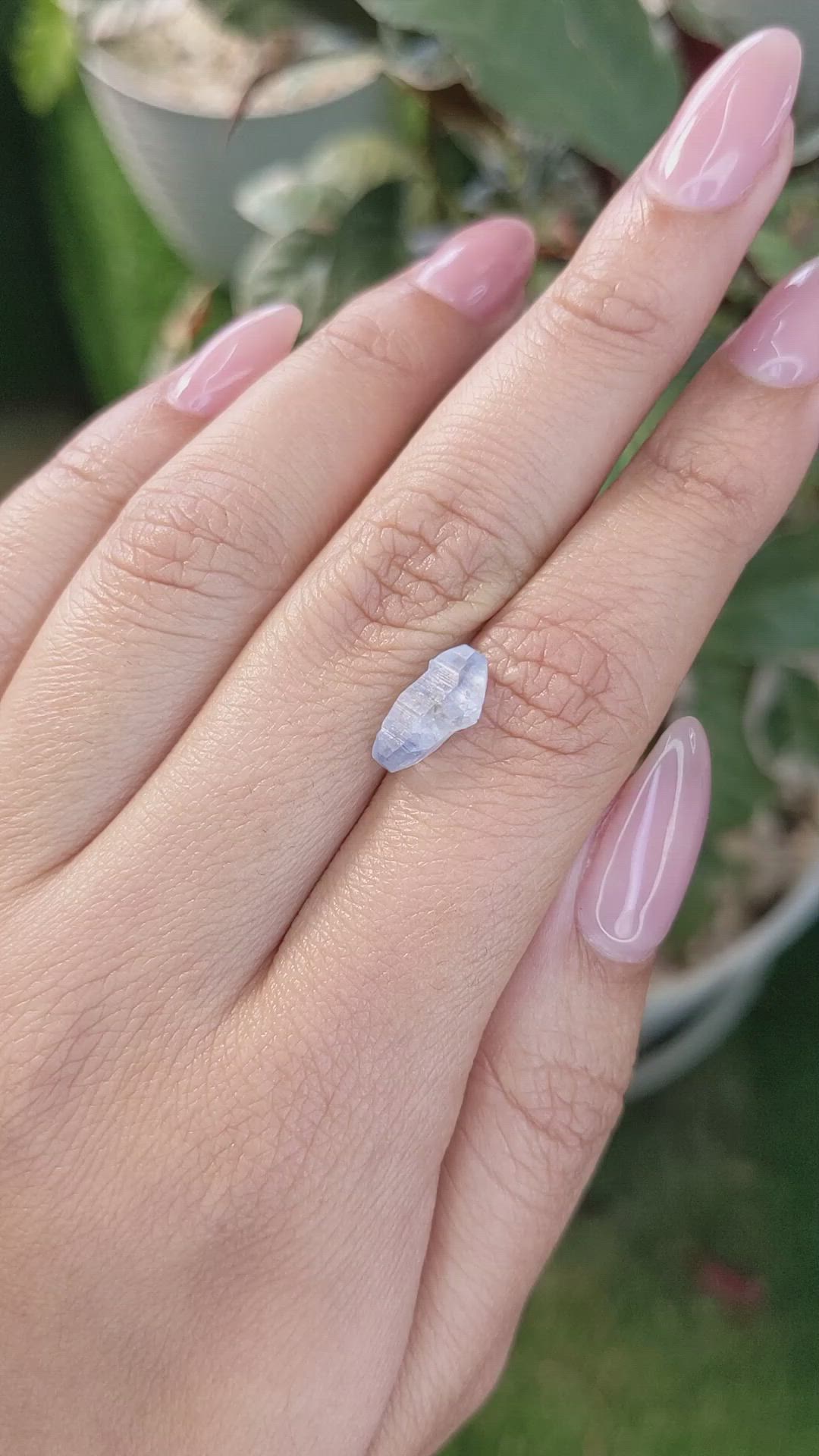 2.59 Ct. Blue Sapphire Crystal from Ceylon (Sri Lanka) Size Video