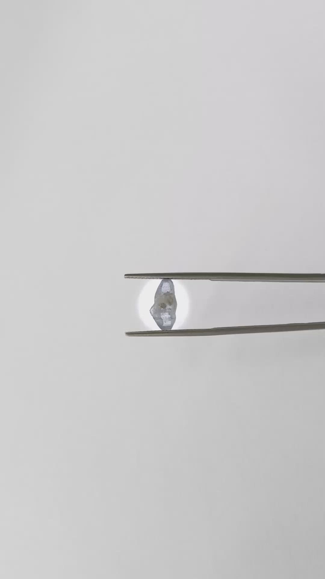 2.59 Ct. Blue Sapphire Crystal from Ceylon (Sri Lanka) Size Video