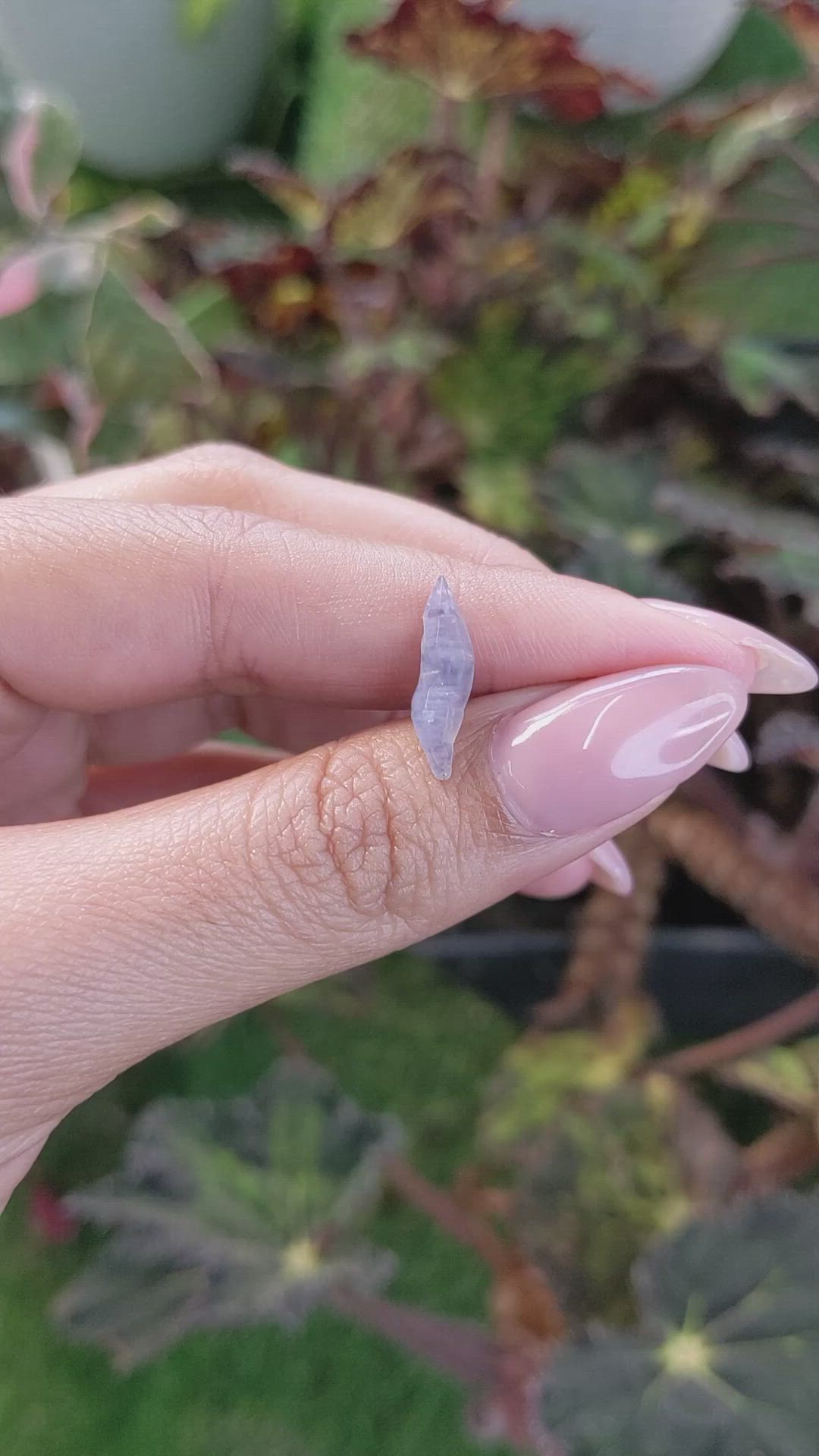 2.52 Ct. Blue Rough Sapphire Crystal from Ceylon (Sri Lanka) Size Video