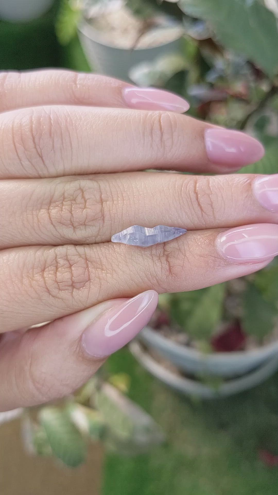 2.52 Ct. Blue Rough Sapphire Crystal from Ceylon (Sri Lanka) Size Video