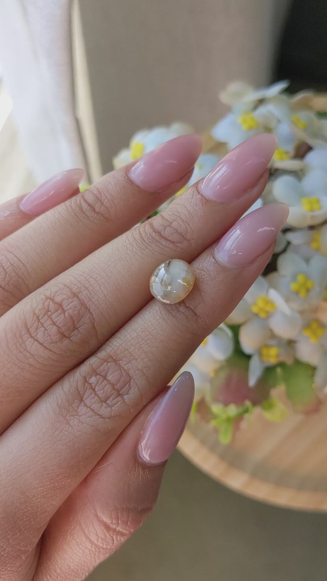4.58 Ct. Bi Color Star Sapphire from Ceylon (Sri Lanka) Size Video