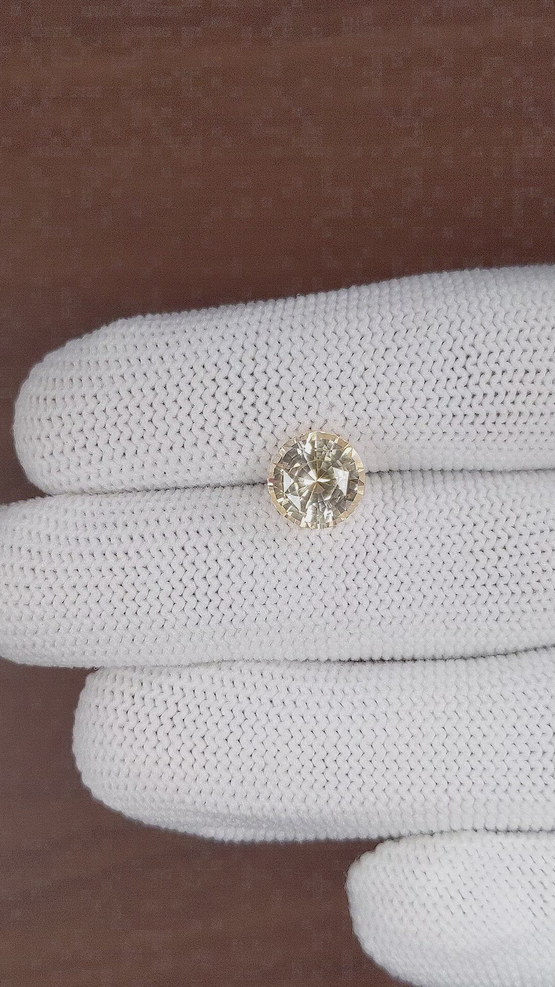 4.04 Ct. Orange Sapphire from Madagascar Size Video