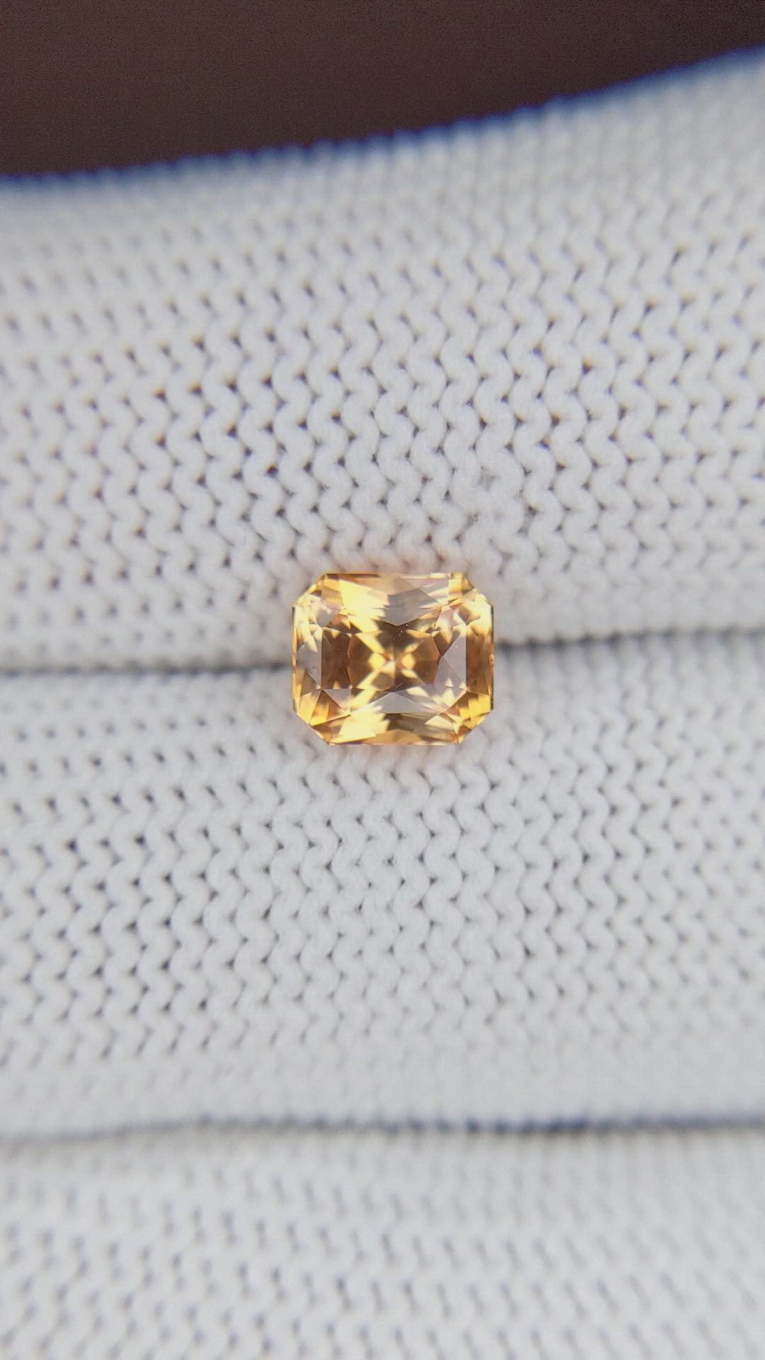 1.52 Ct. Orange Sapphire from Madagascar Size Video