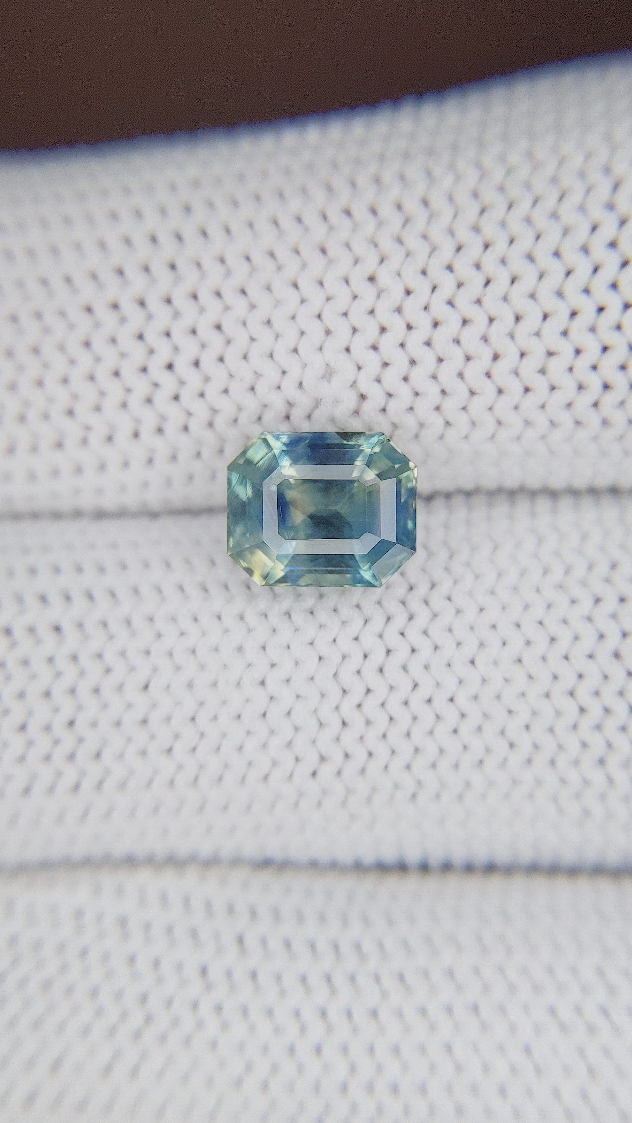 3.14 Ct. Bi Color Sapphire from Madagascar Size Video