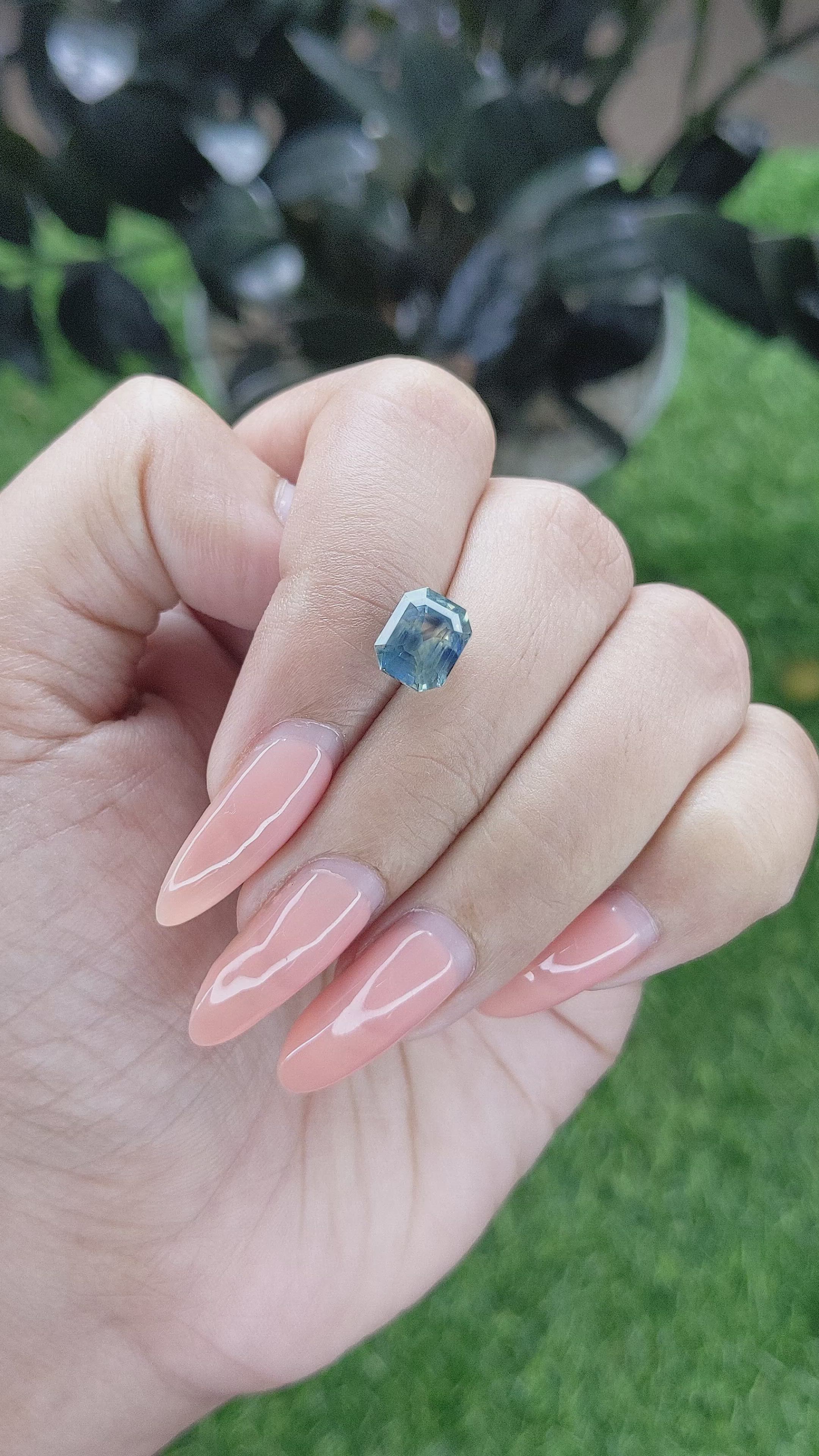 3.14 Ct. Bi Color Sapphire from Madagascar Size Video