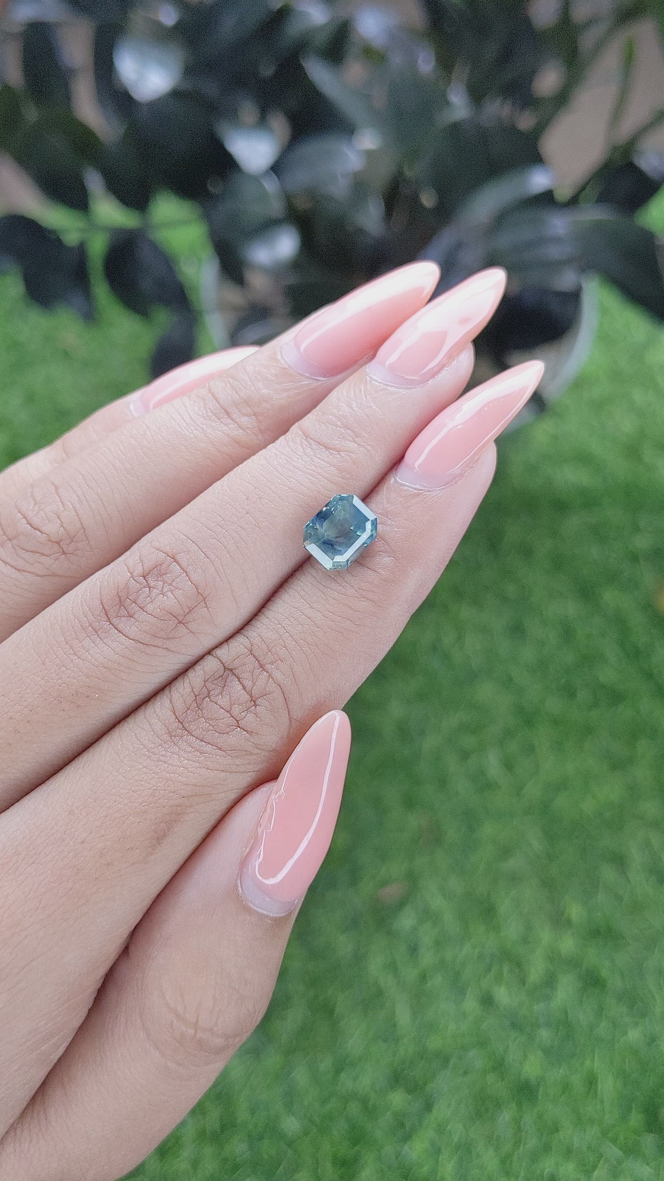 3.14 Ct. Bi Color Sapphire from Madagascar Size Video