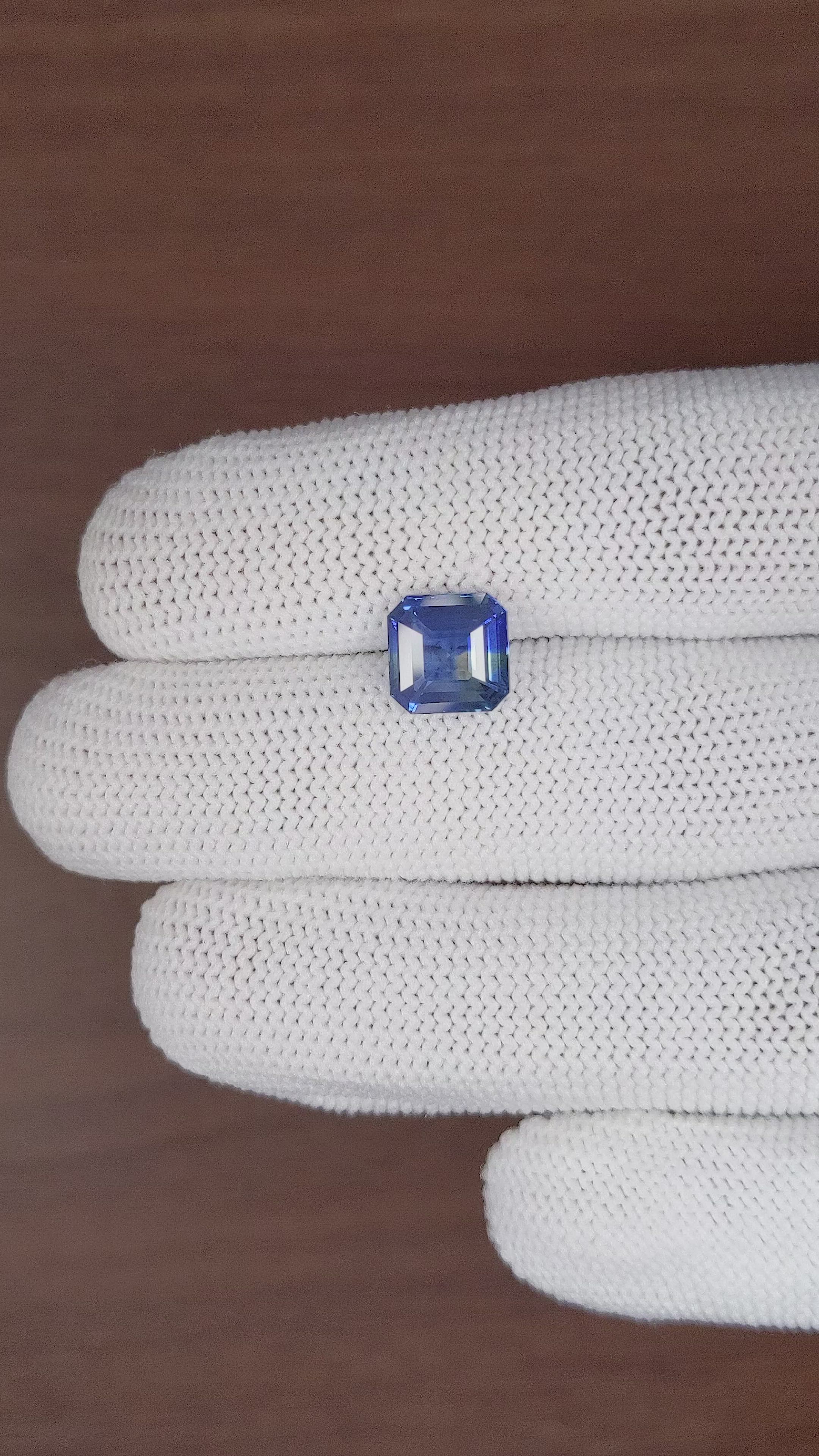 3.55 Ct. Bi Color Sapphire from Madagascar Size Video