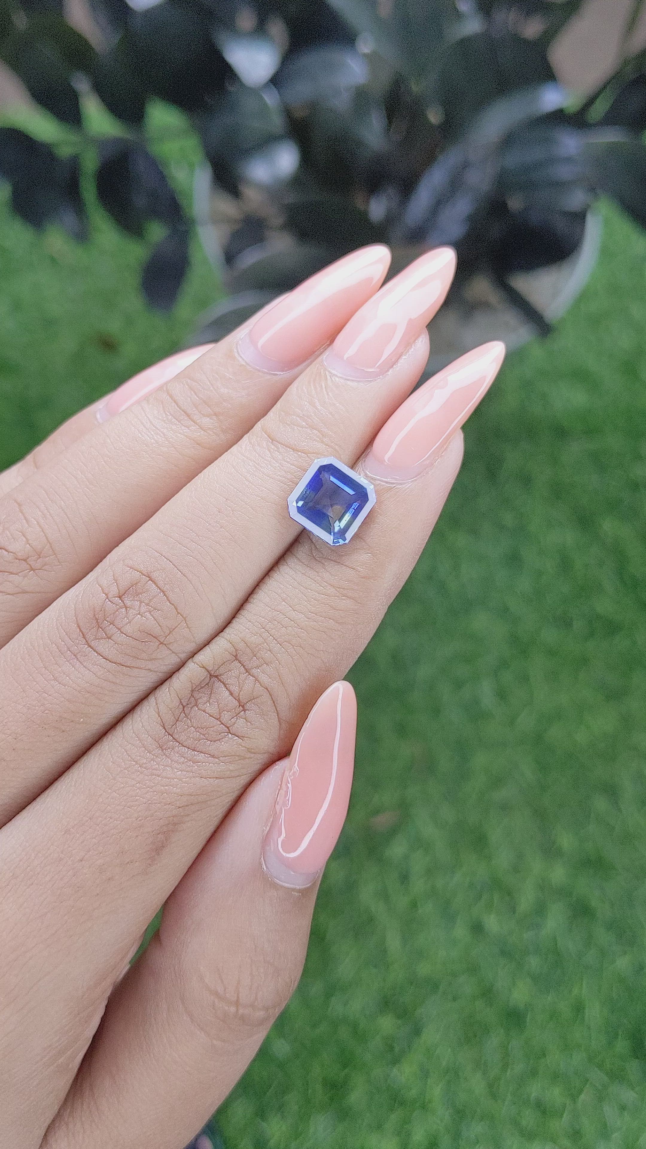 3.55 Ct. Bi Color Sapphire from Madagascar Size Video