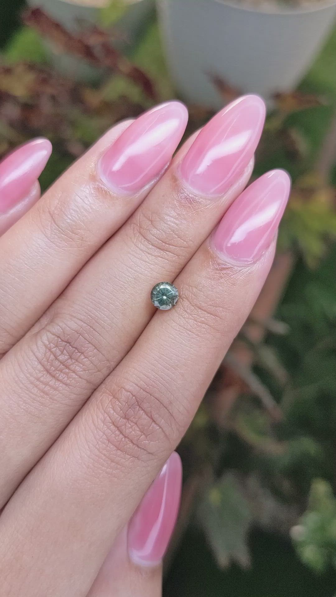0.63 Ct. Green Sapphire from Madagascar Size Video