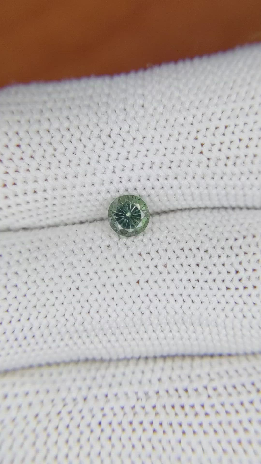 0.63 Ct. Green Sapphire from Madagascar Size Video