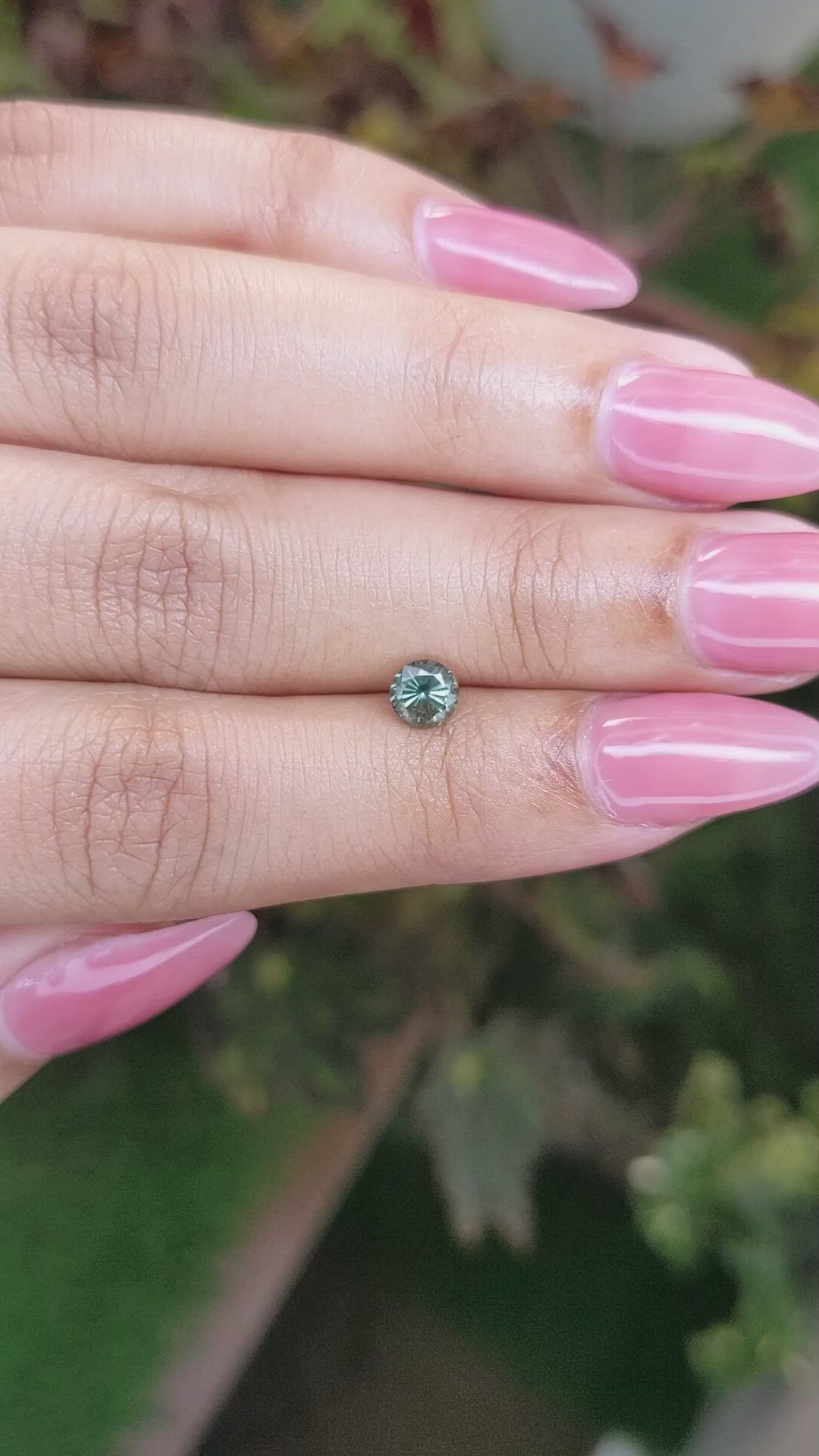 0.63 Ct. Green Sapphire from Madagascar Size Video