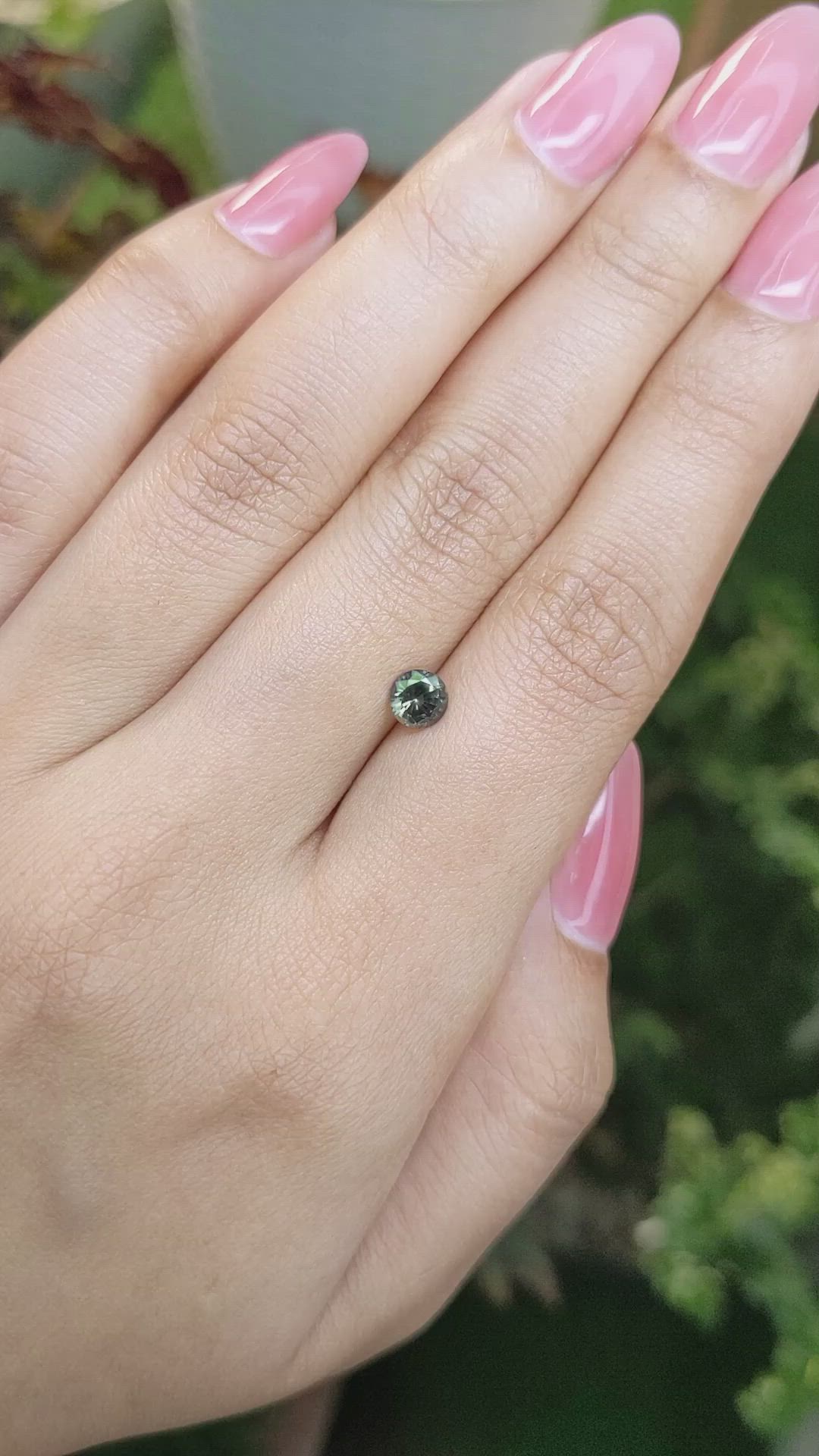 0.60 Ct. Green Sapphire from Madagascar Size Video