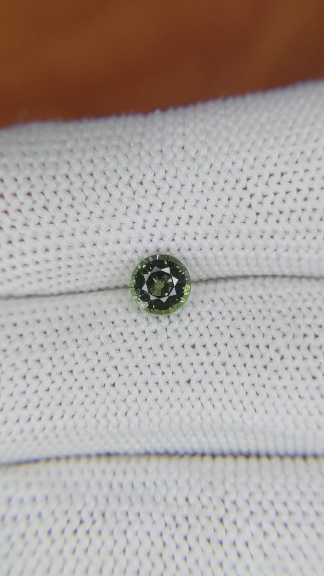 1.00 Ct. Green Sapphire from Madagascar Size Video