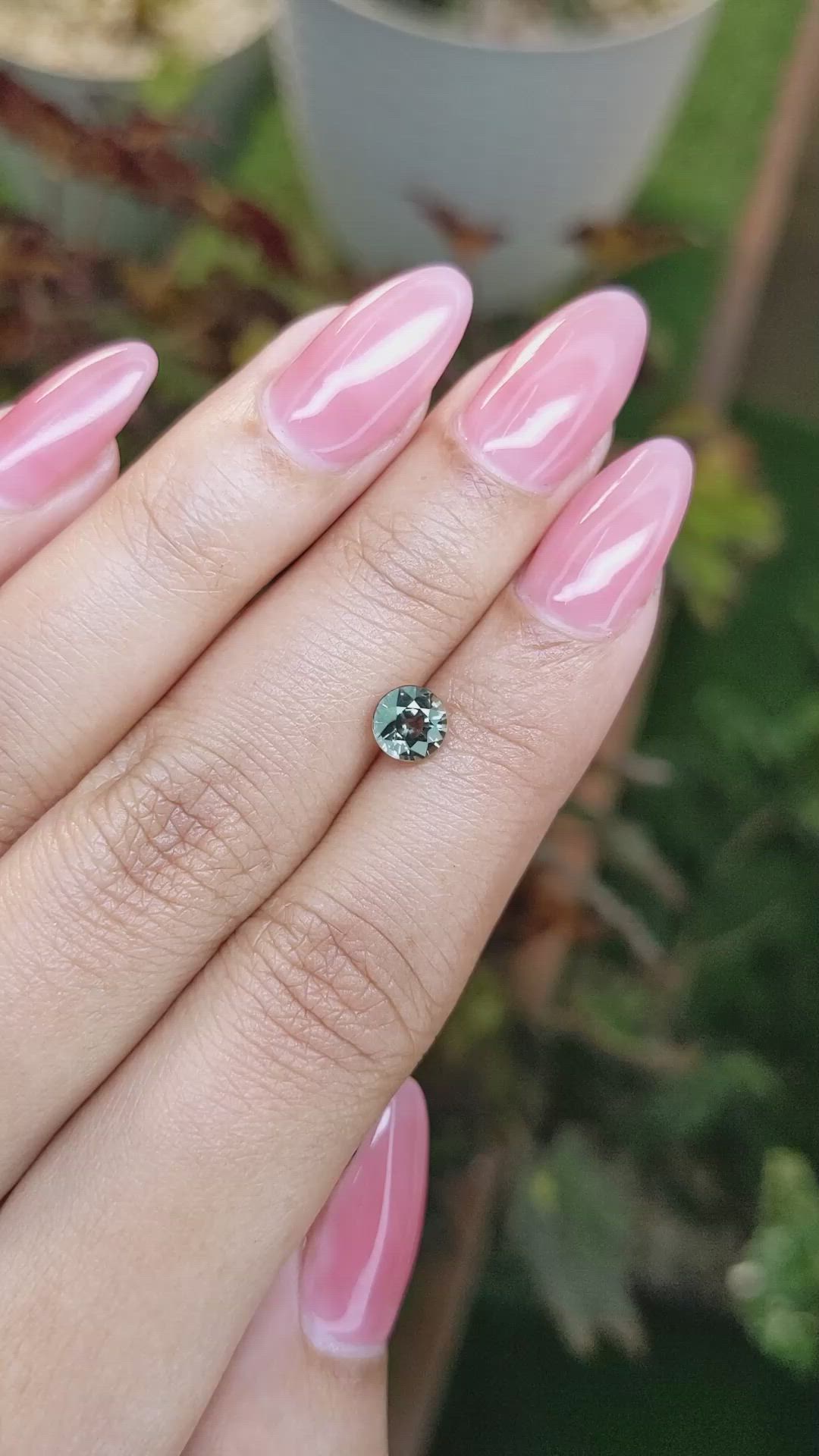 1.00 Ct. Green Sapphire from Madagascar Size Video